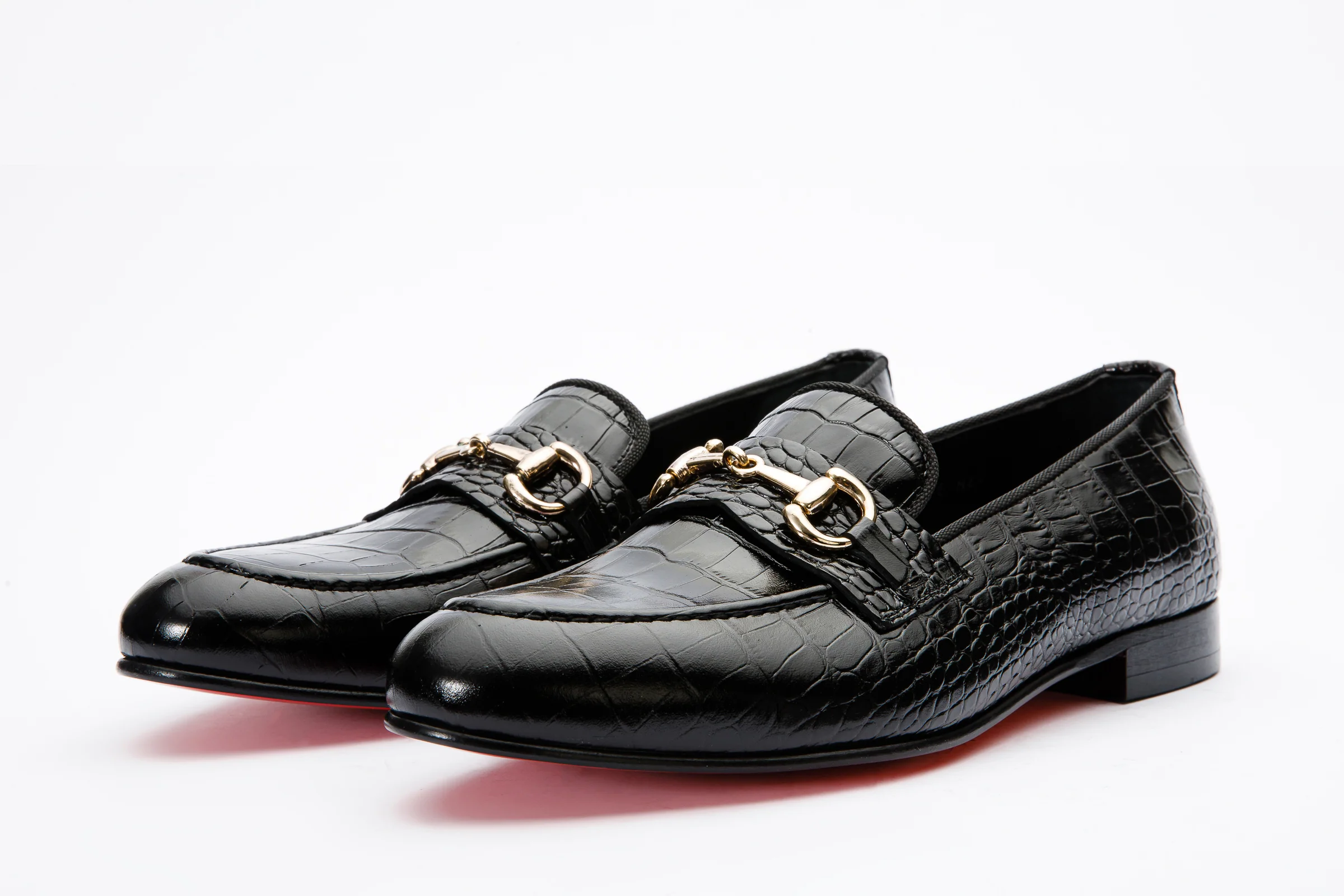 The Monaco Black Leather Men Shoe Bit Loafer - Image 4