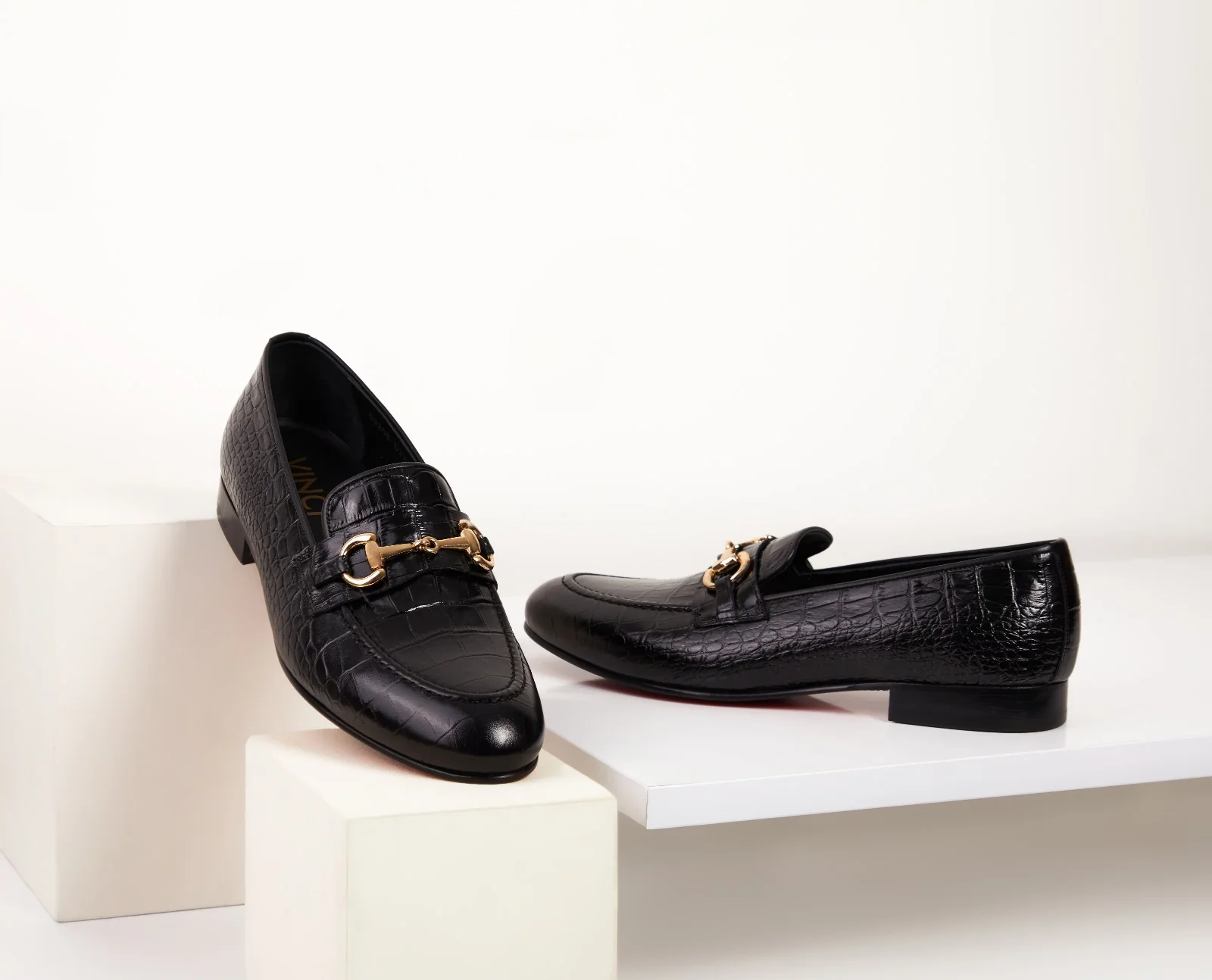 The Monaco Black Leather Men Shoe Bit Loafer - Image 6
