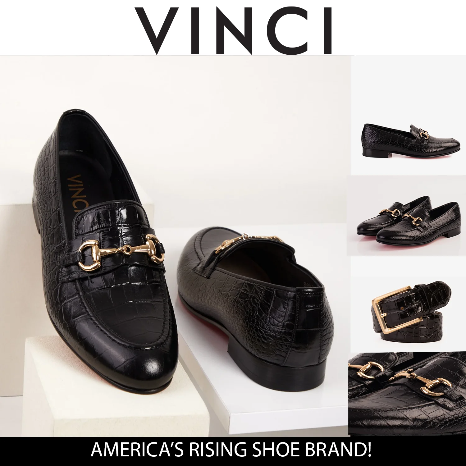 The Monaco Black Leather Men Shoe Bit Loafer - Image 9