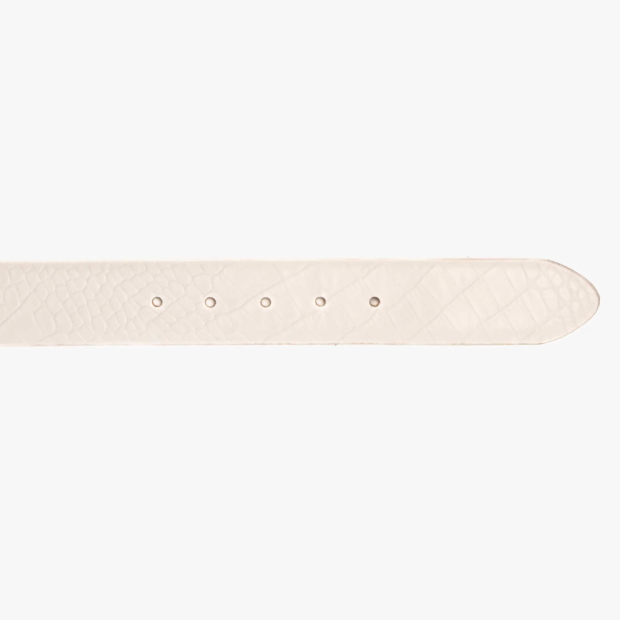 The Monaco White Leather Belt - Image 5