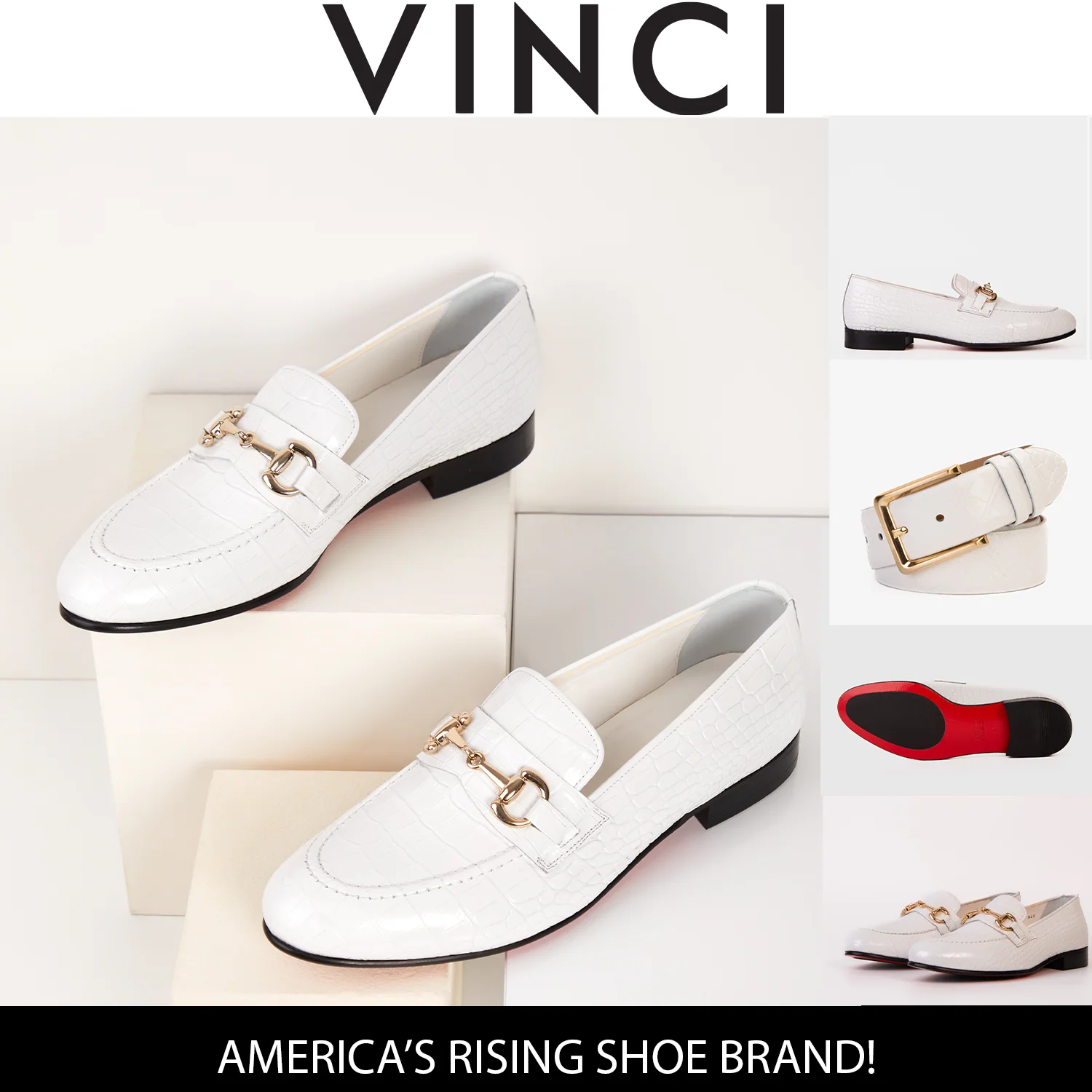 The Monaco White Leather Men Shoe Bit Loafer - Image 9
