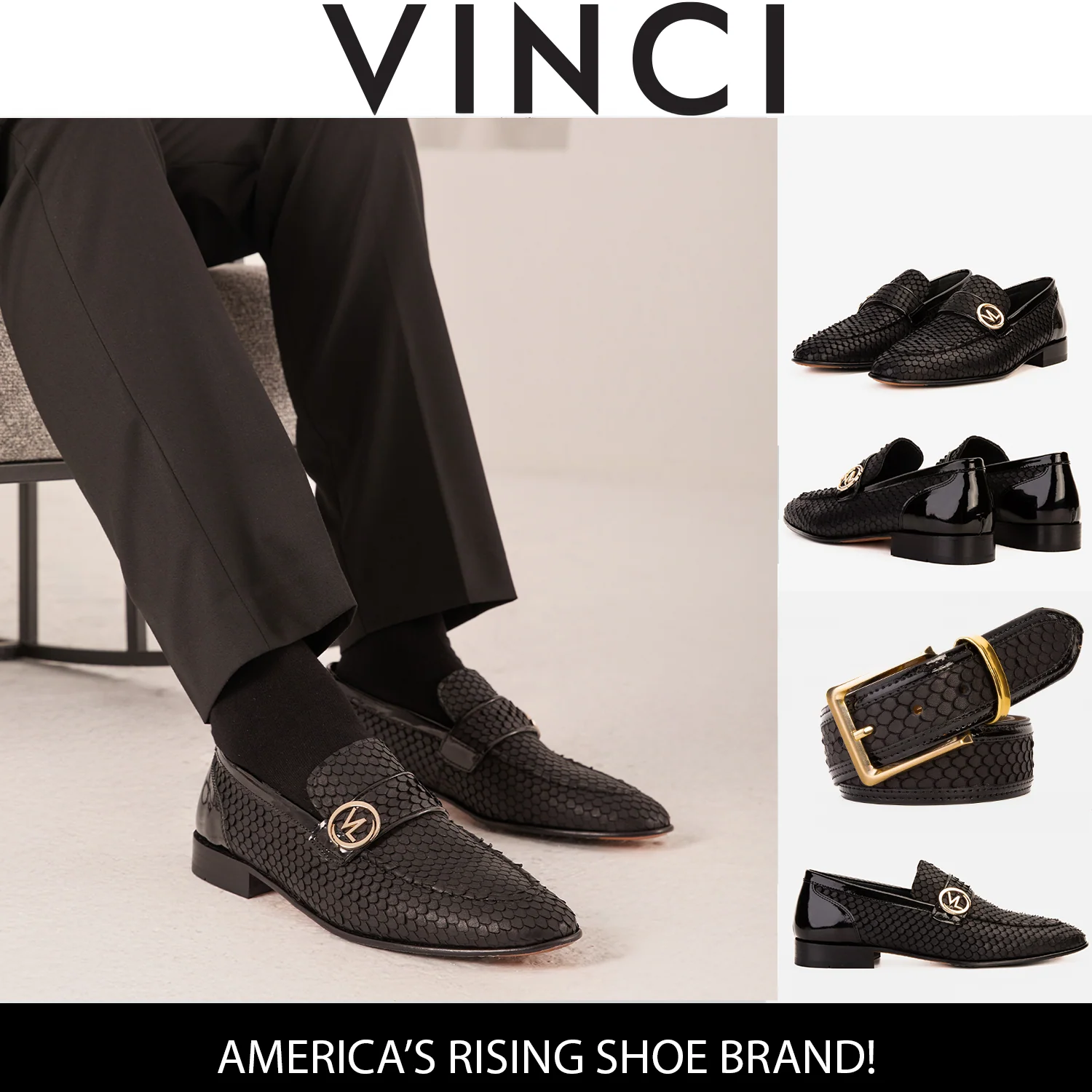 The Monarch Black Leather Men Dress Shoe - Image 15