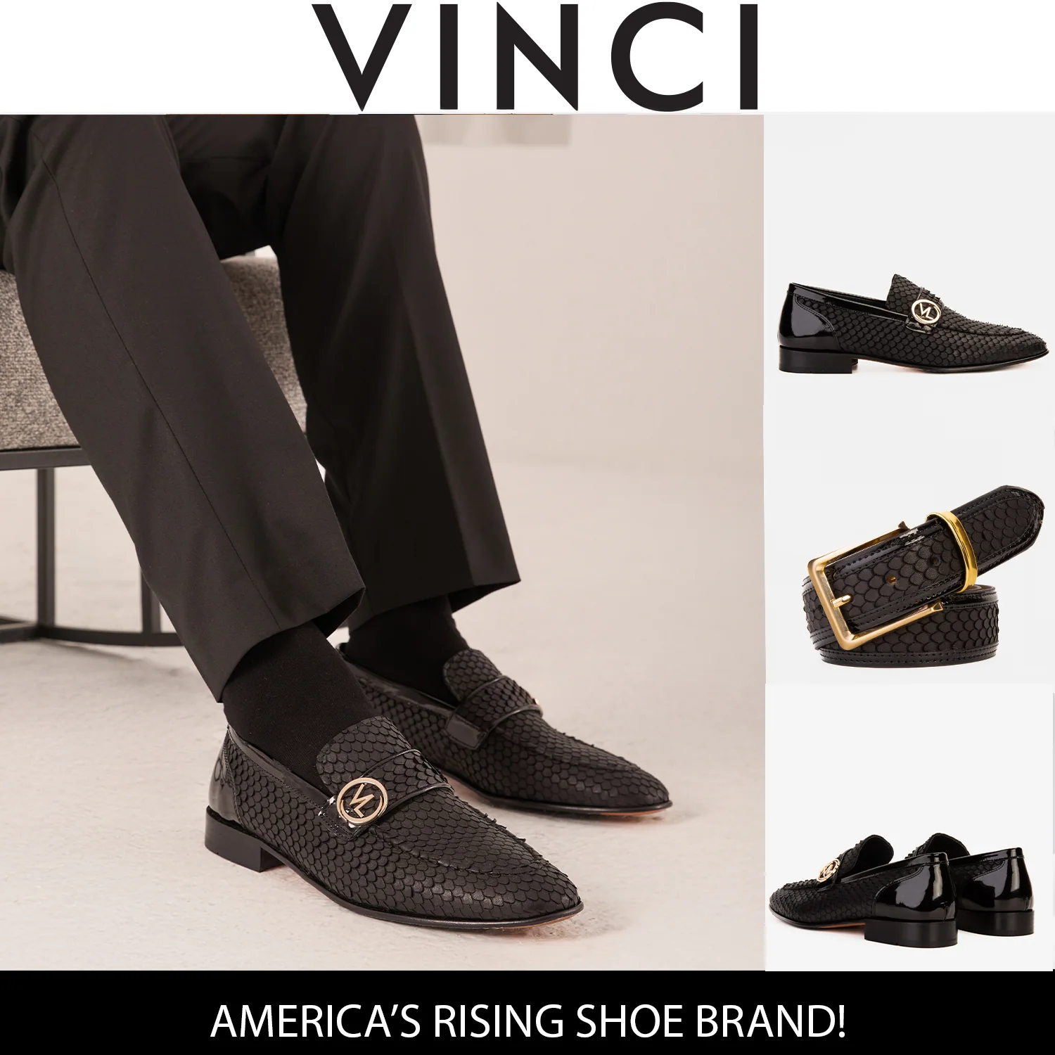 The Monarch Black Leather Men Dress Shoe - Image 16