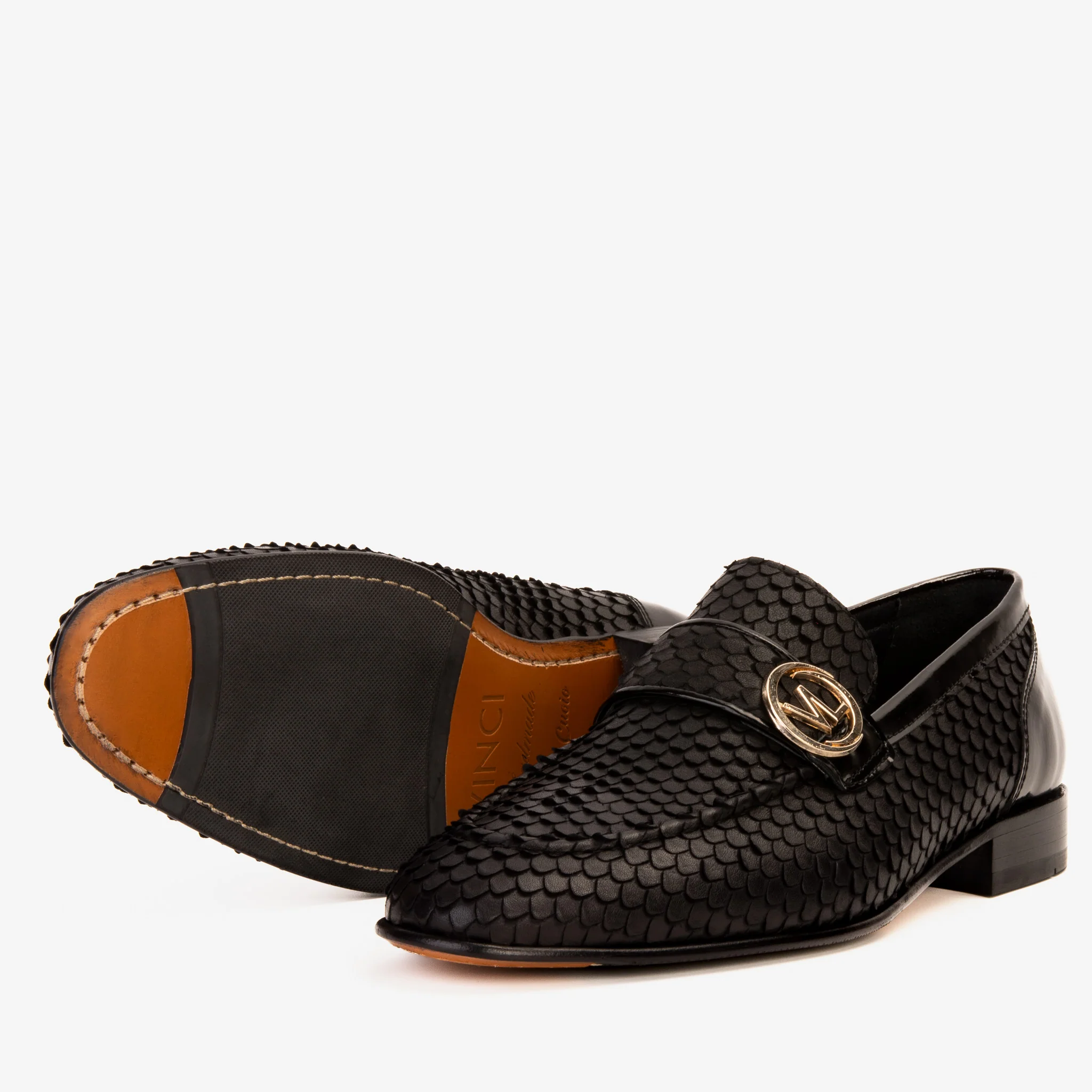 The Monarch Black Leather Men Dress Shoe - Image 6