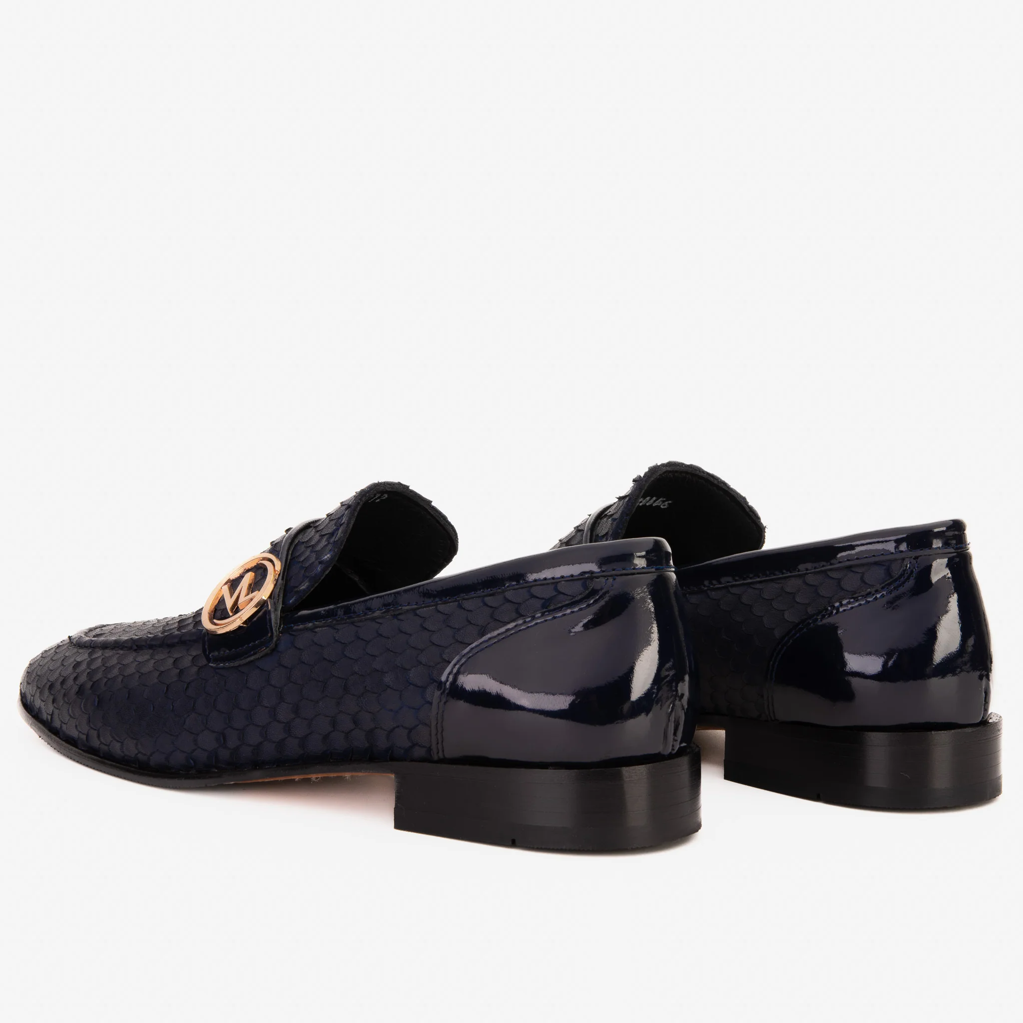 The Monarch Navy Blue Leather Men Dress Shoe - Image 7