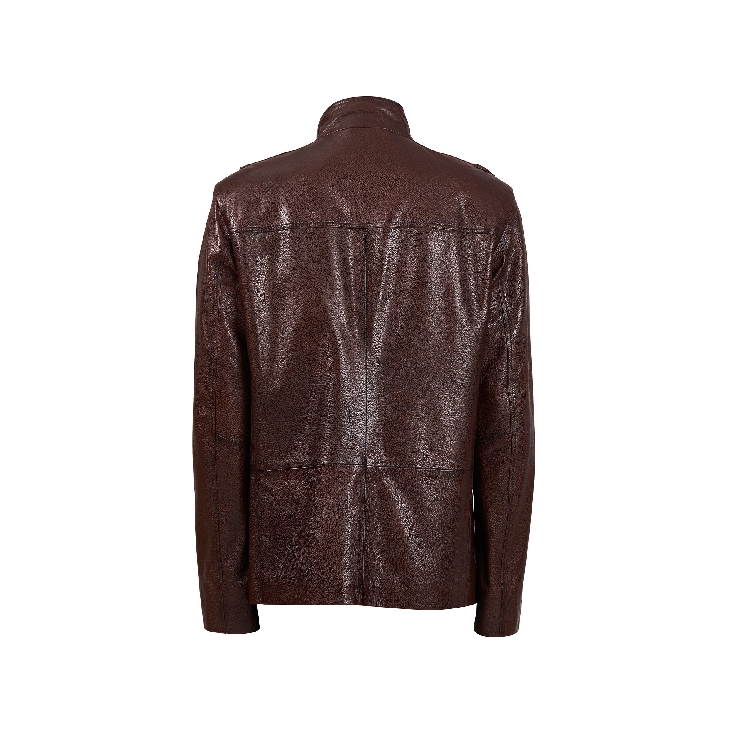 The Montclair Brown Men Leather Jacket - Image 4