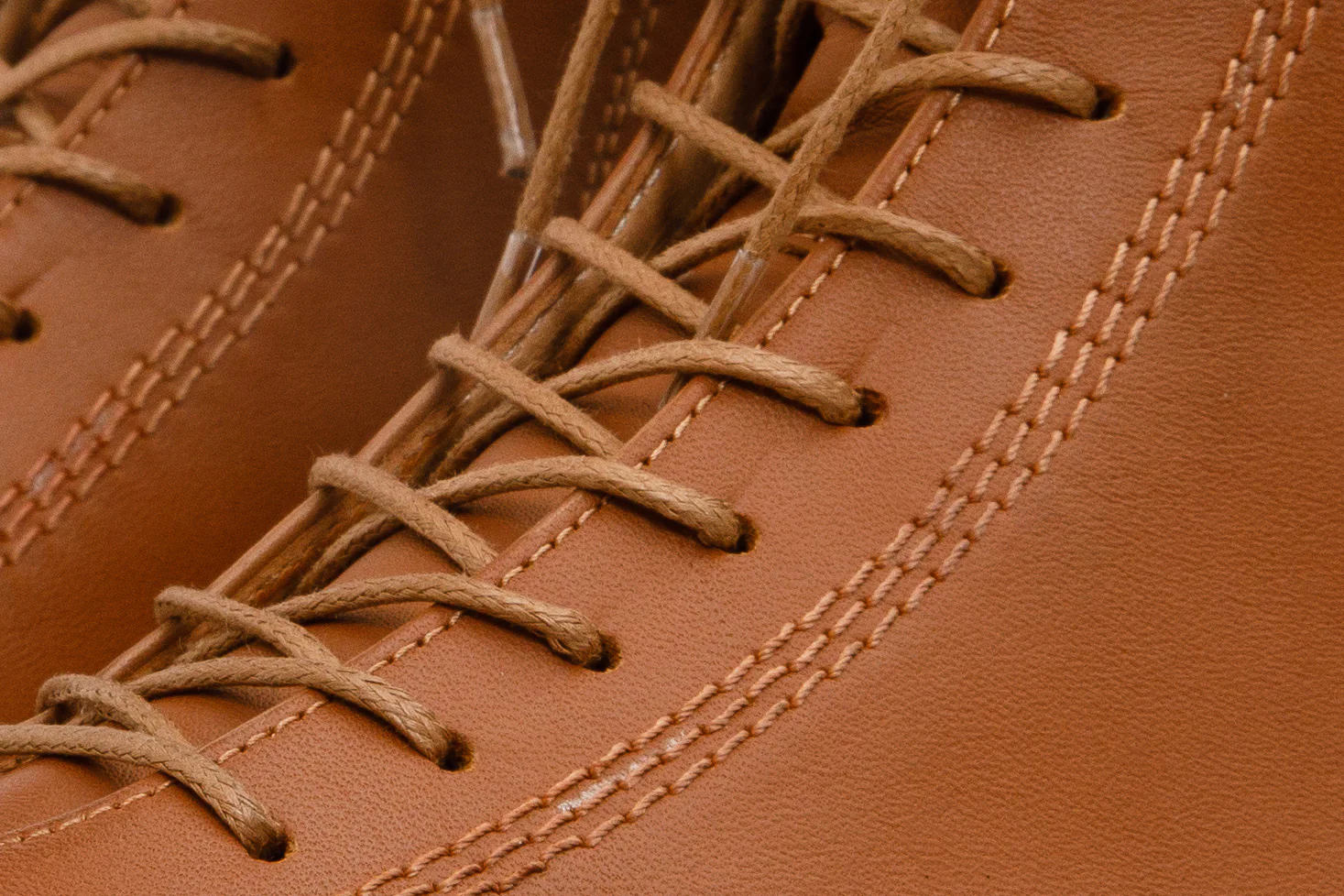The Moreno Tan Leather Lace-Up Mid Calf Women Boot Final Sale! - Image 3