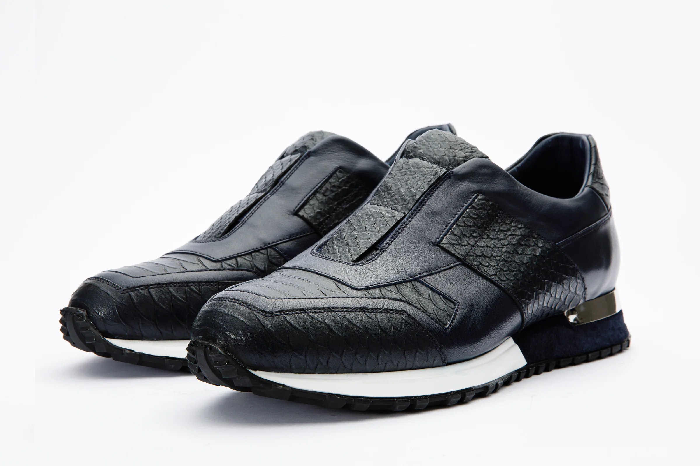 The Mugla Navy Snk Leather Men Sneaker Final Sale! - Image 2
