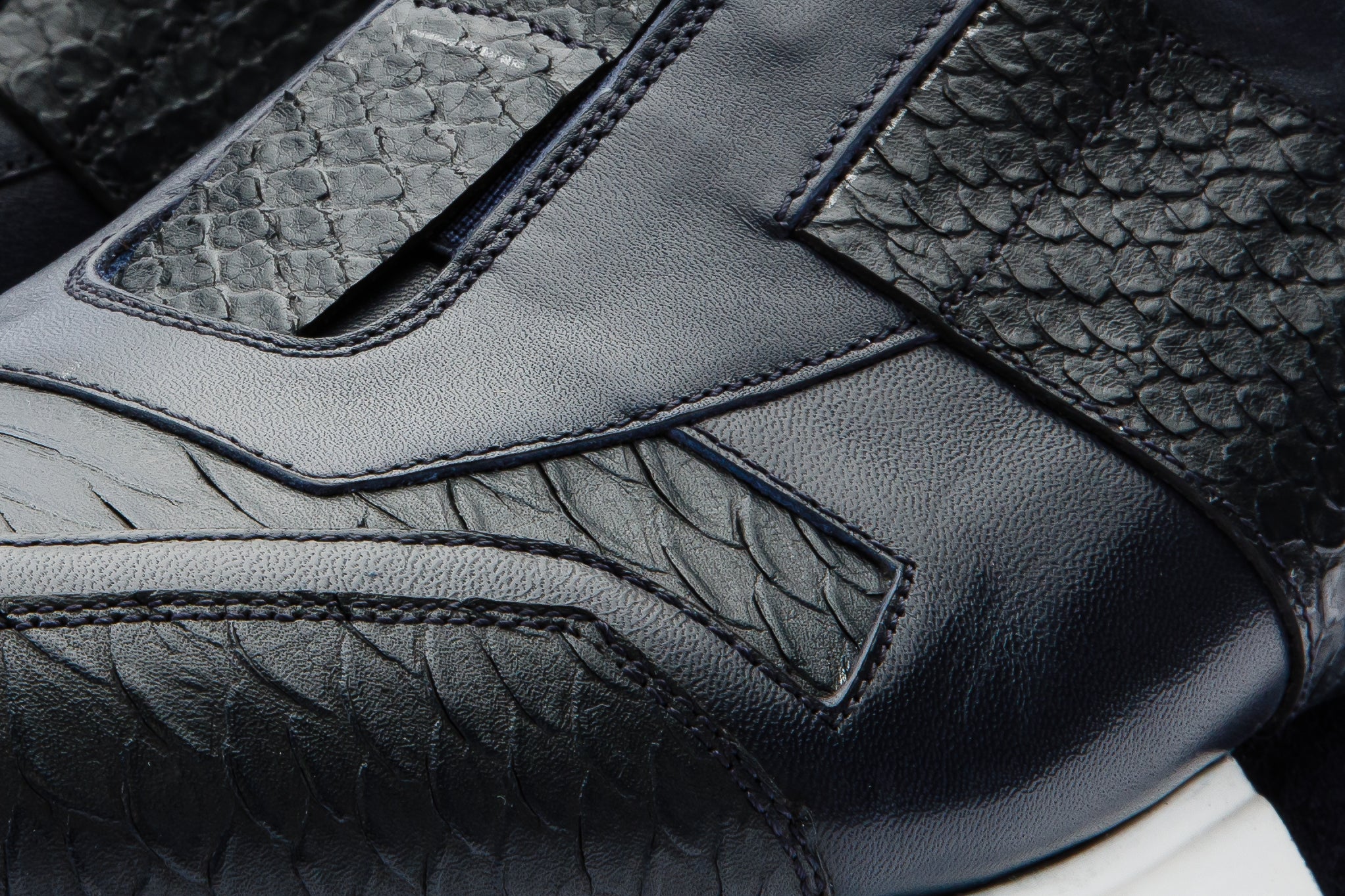 The Mugla Navy Snk Leather Men Sneaker Final Sale! - Image 4