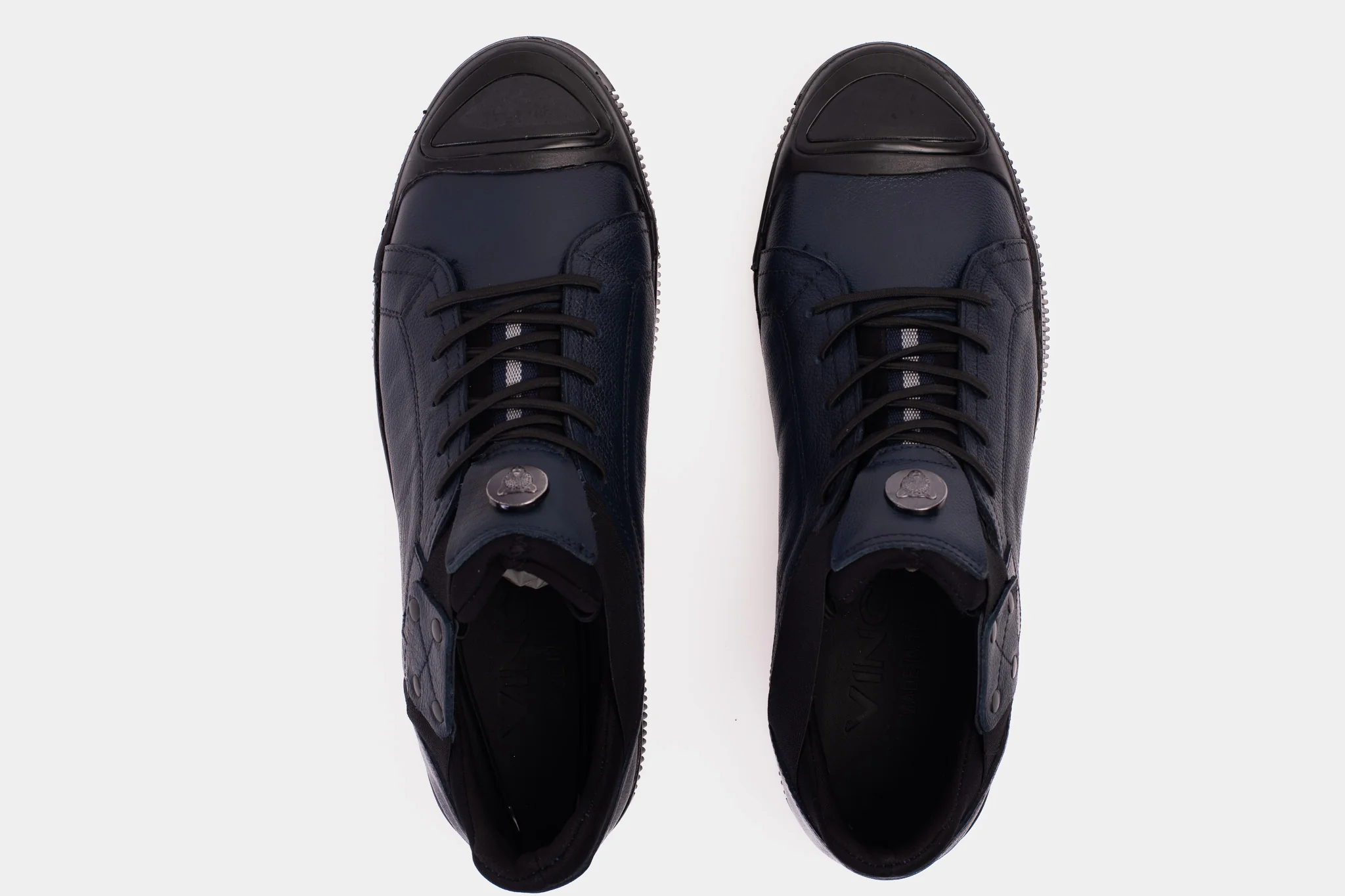 The Mumbai Navy Blue Leather Men Sneaker Final Sale! - Image 5