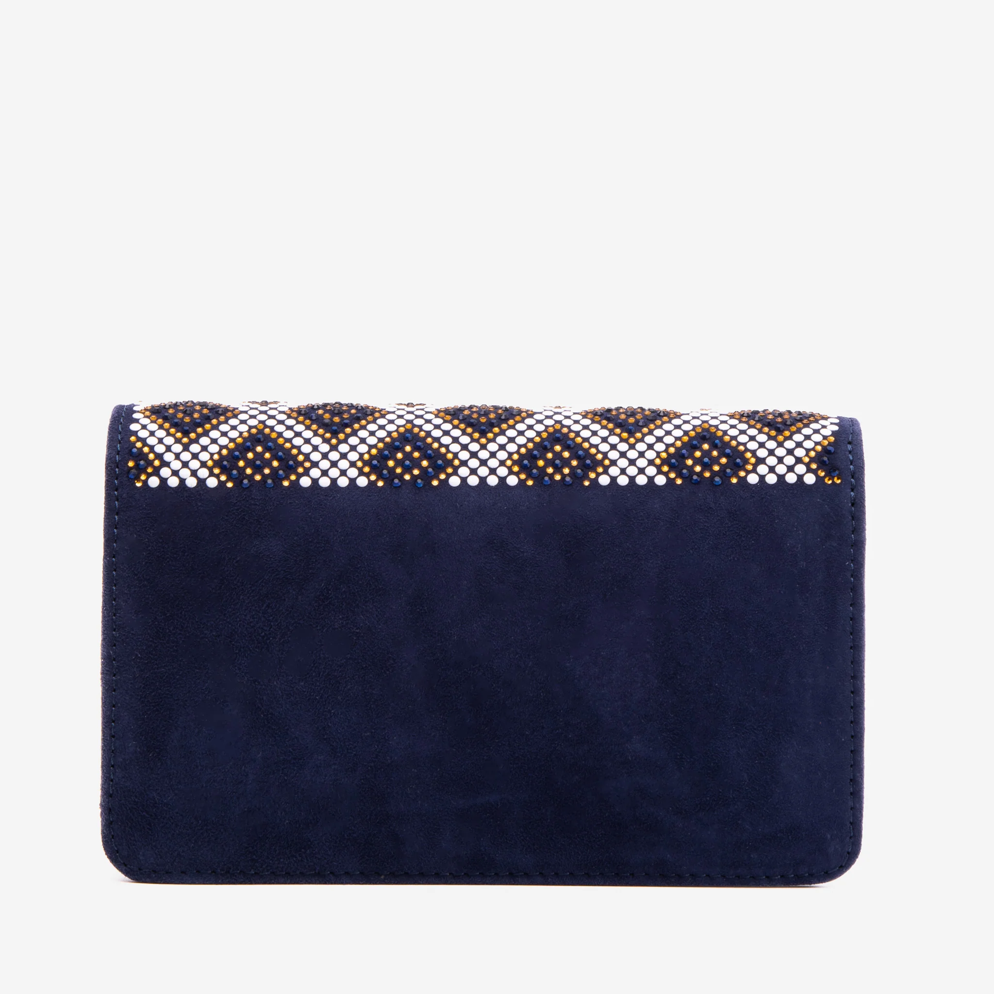 The Nampula Navy Blue Glitter Leather Handbag - Image 4