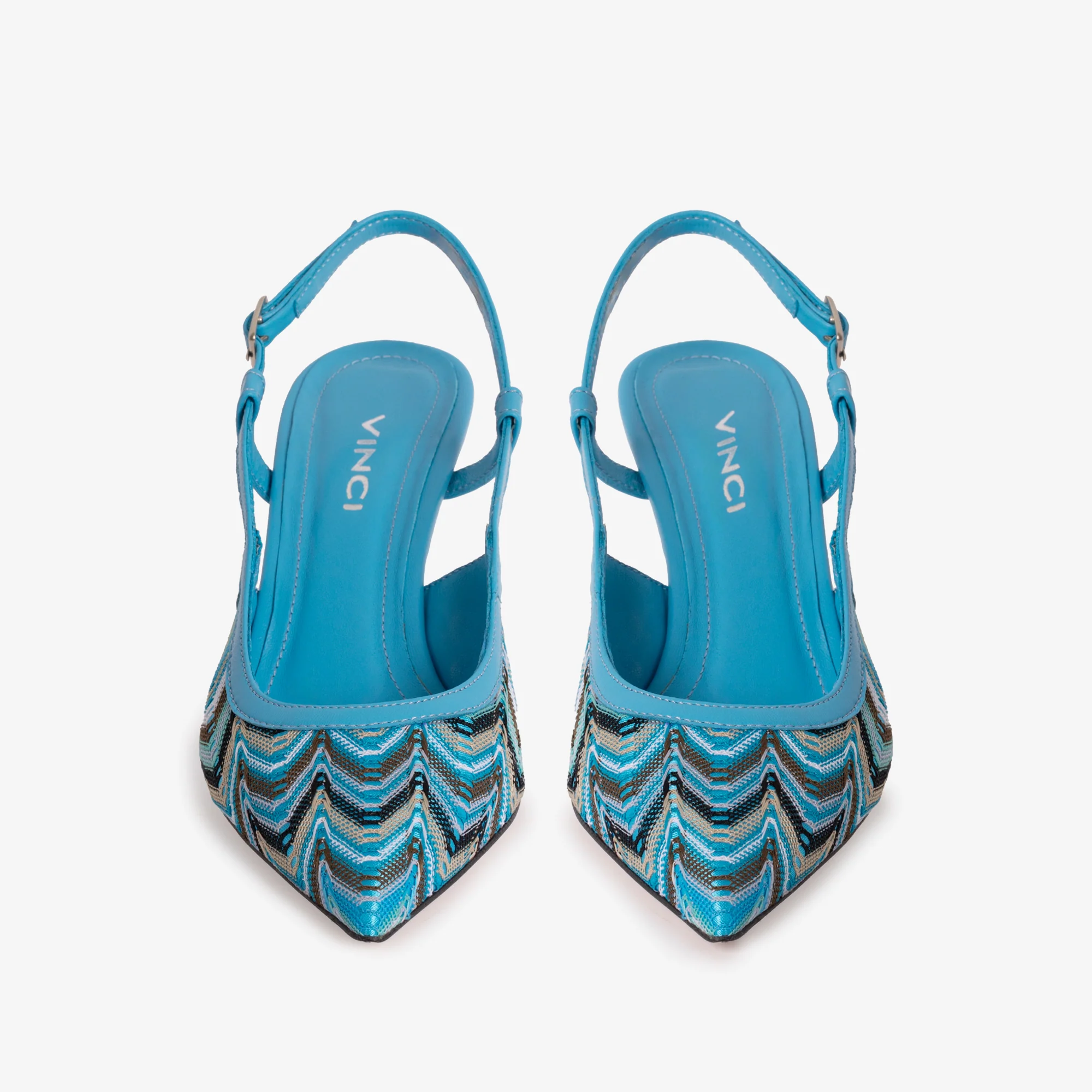 The Napoli Blue Leather Slingback Women Sandal - Image 5
