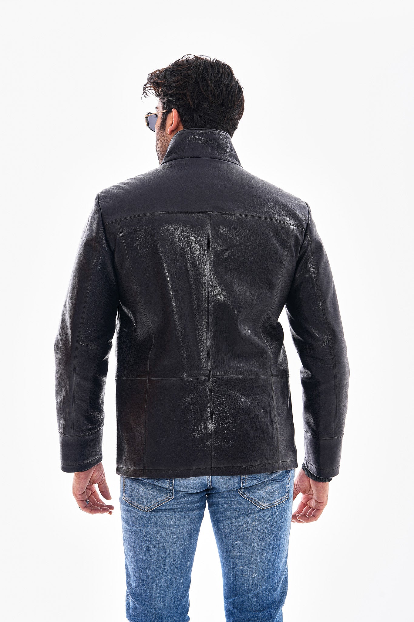 The Nero Black Leather Men Jacket - Image 4