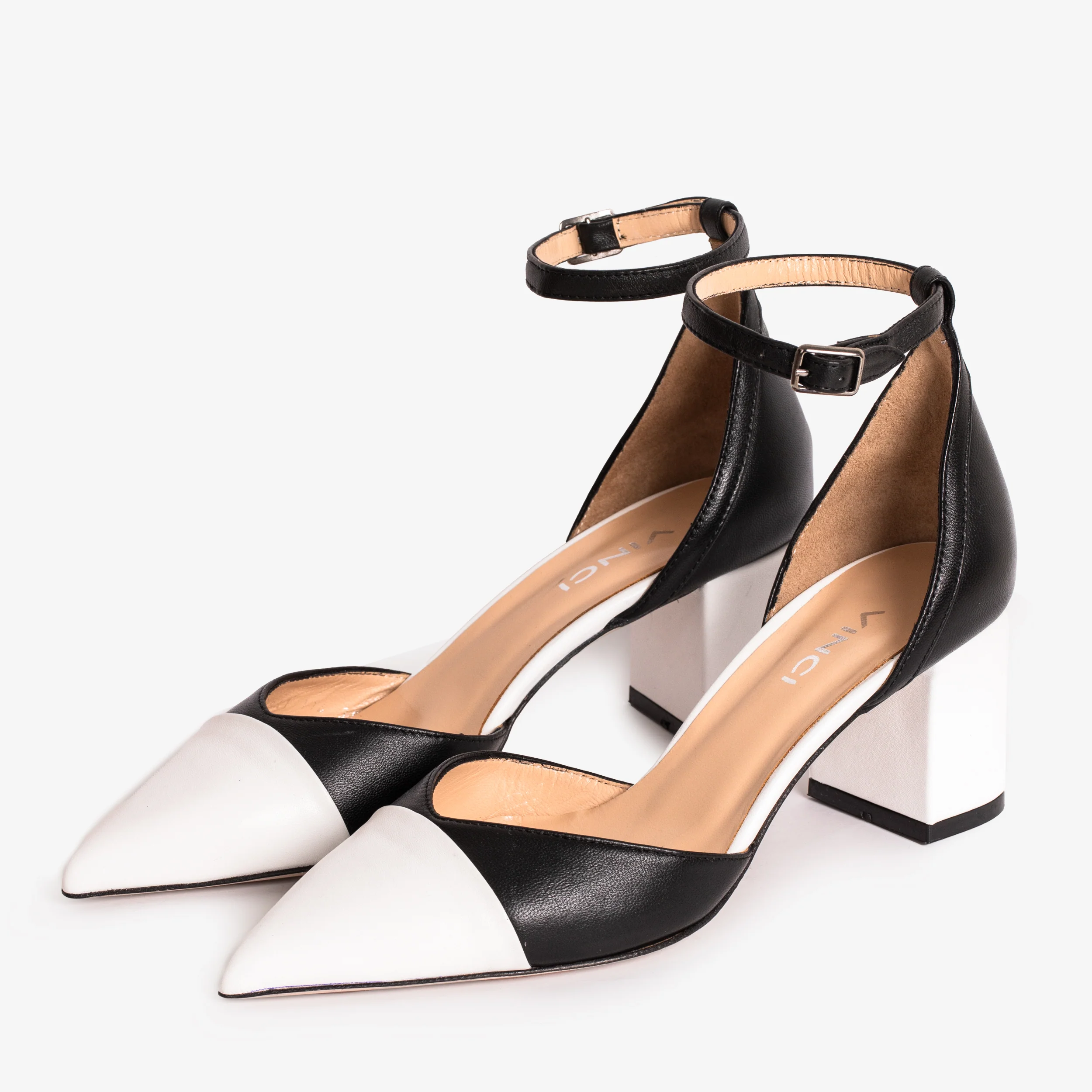 The Noella Black Leather Women Sandal - Image 3