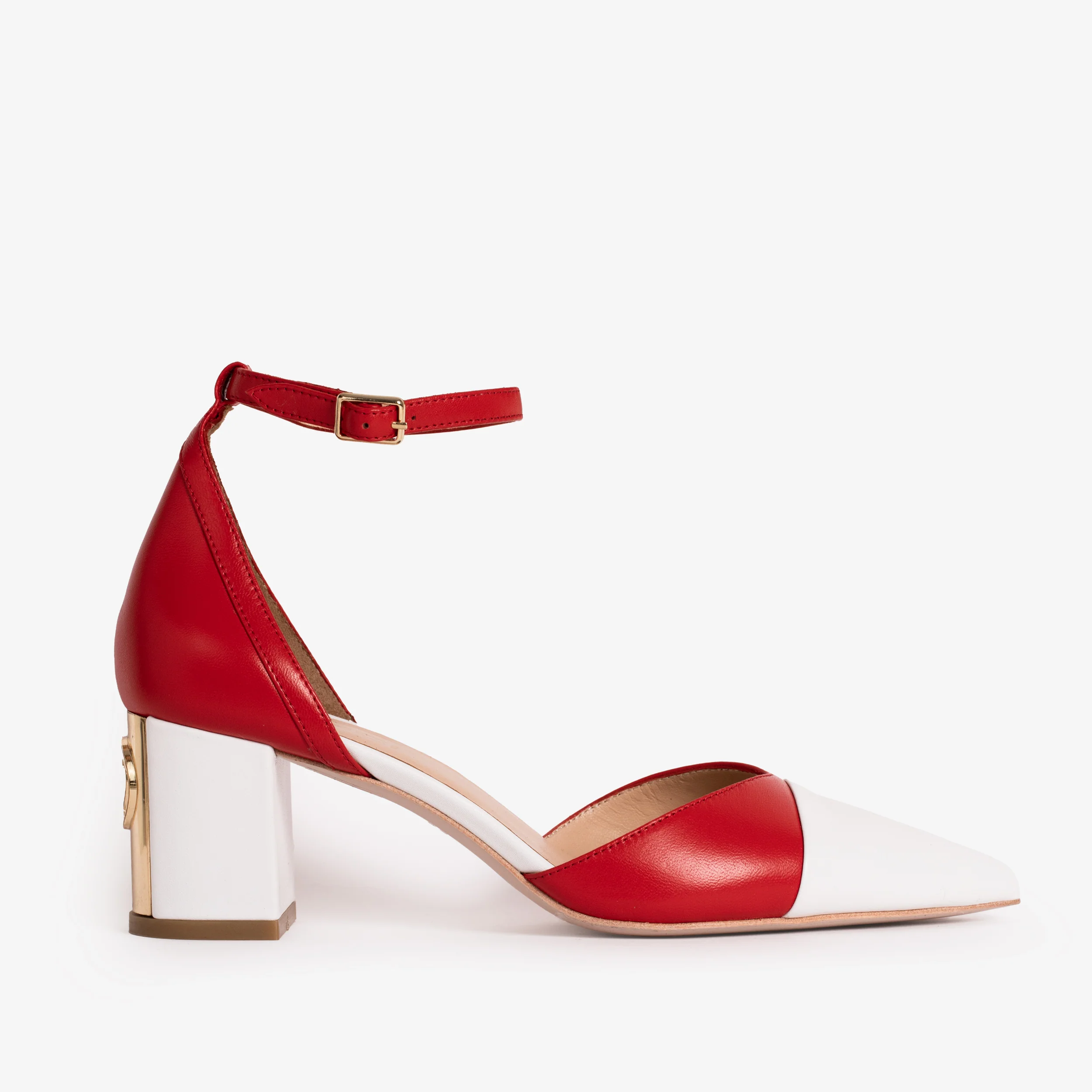 The Noella Red Leather Women Sandal - Image 2