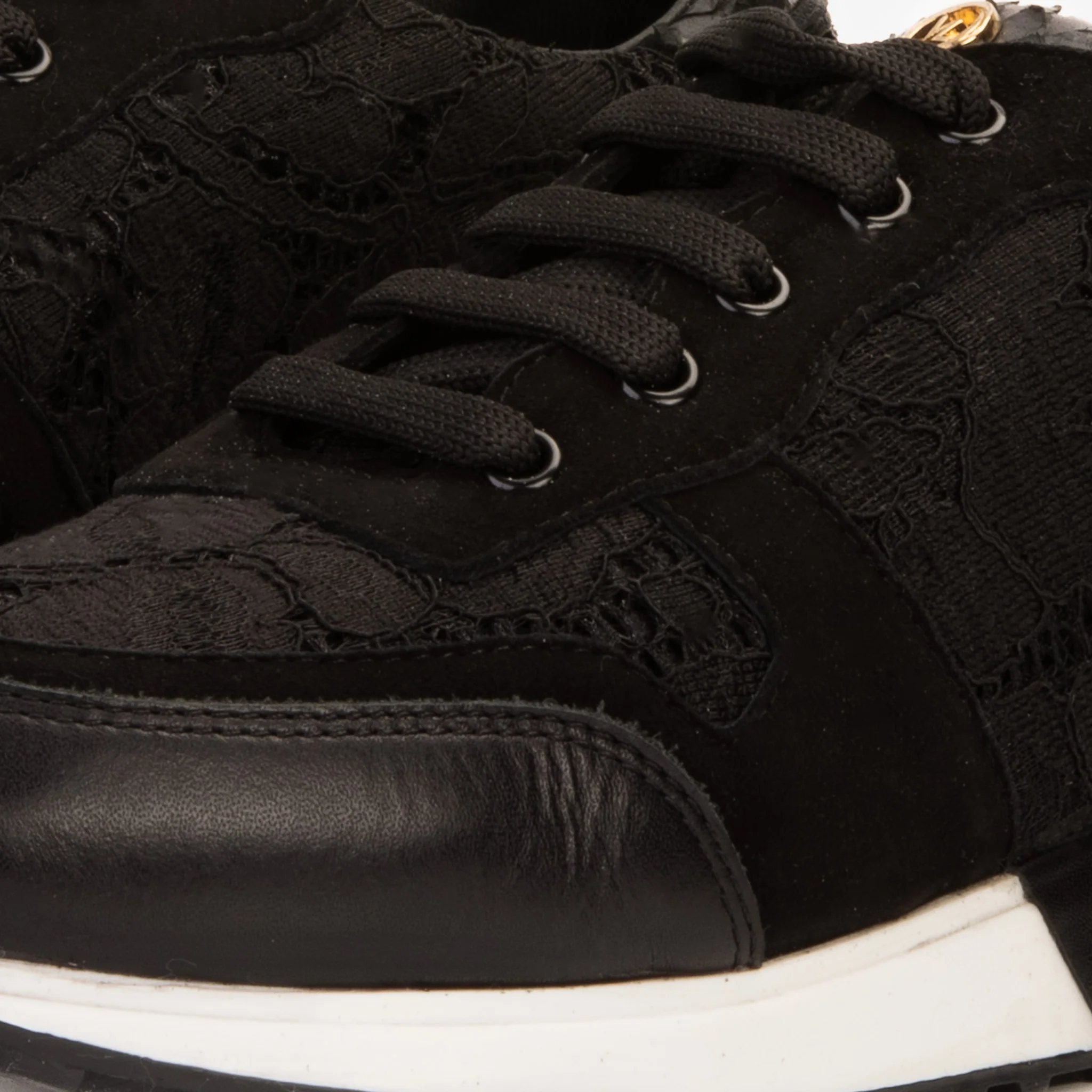 The Noir Black Leather Women Sneaker - Image 3
