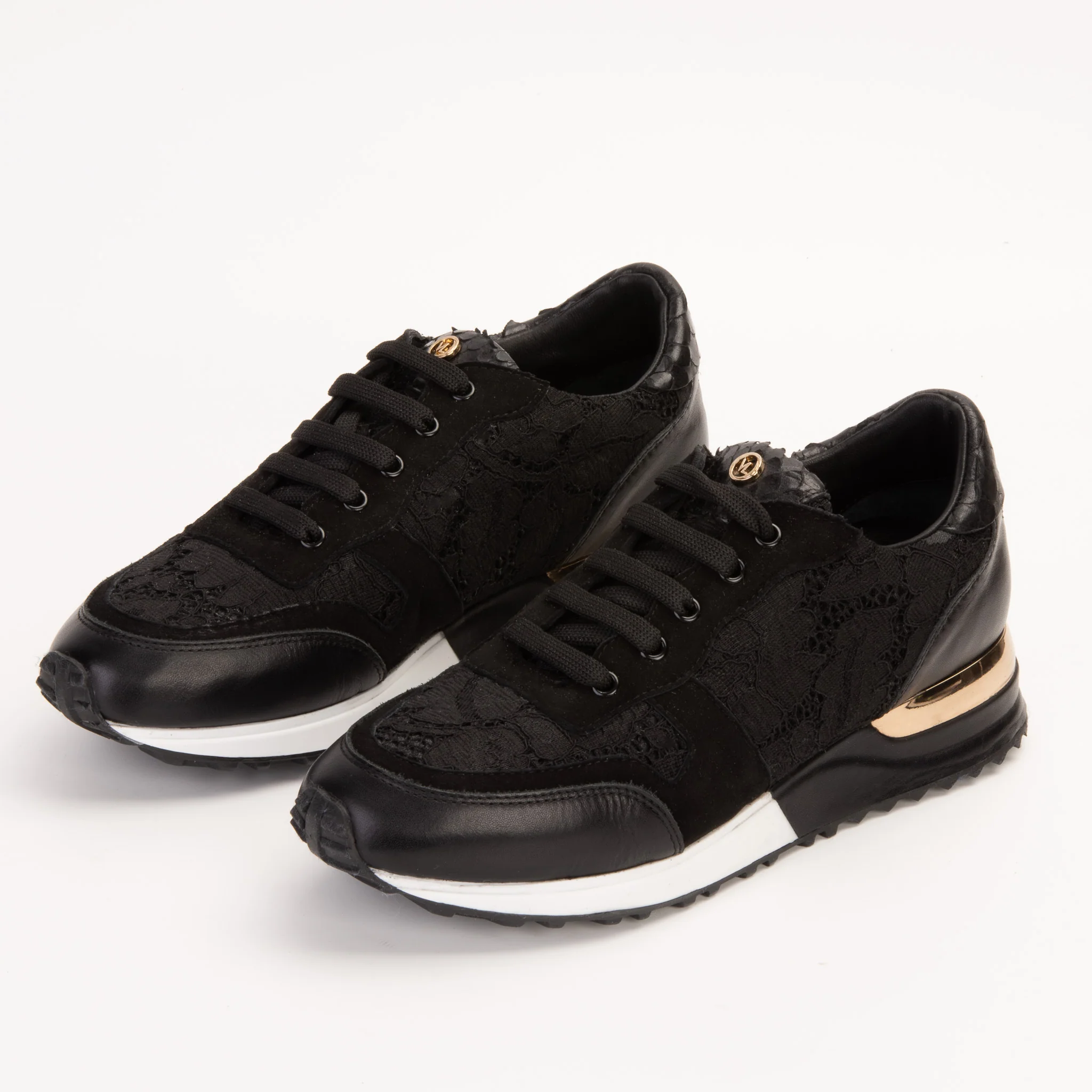 The Noir Black Leather Women Sneaker - Image 5