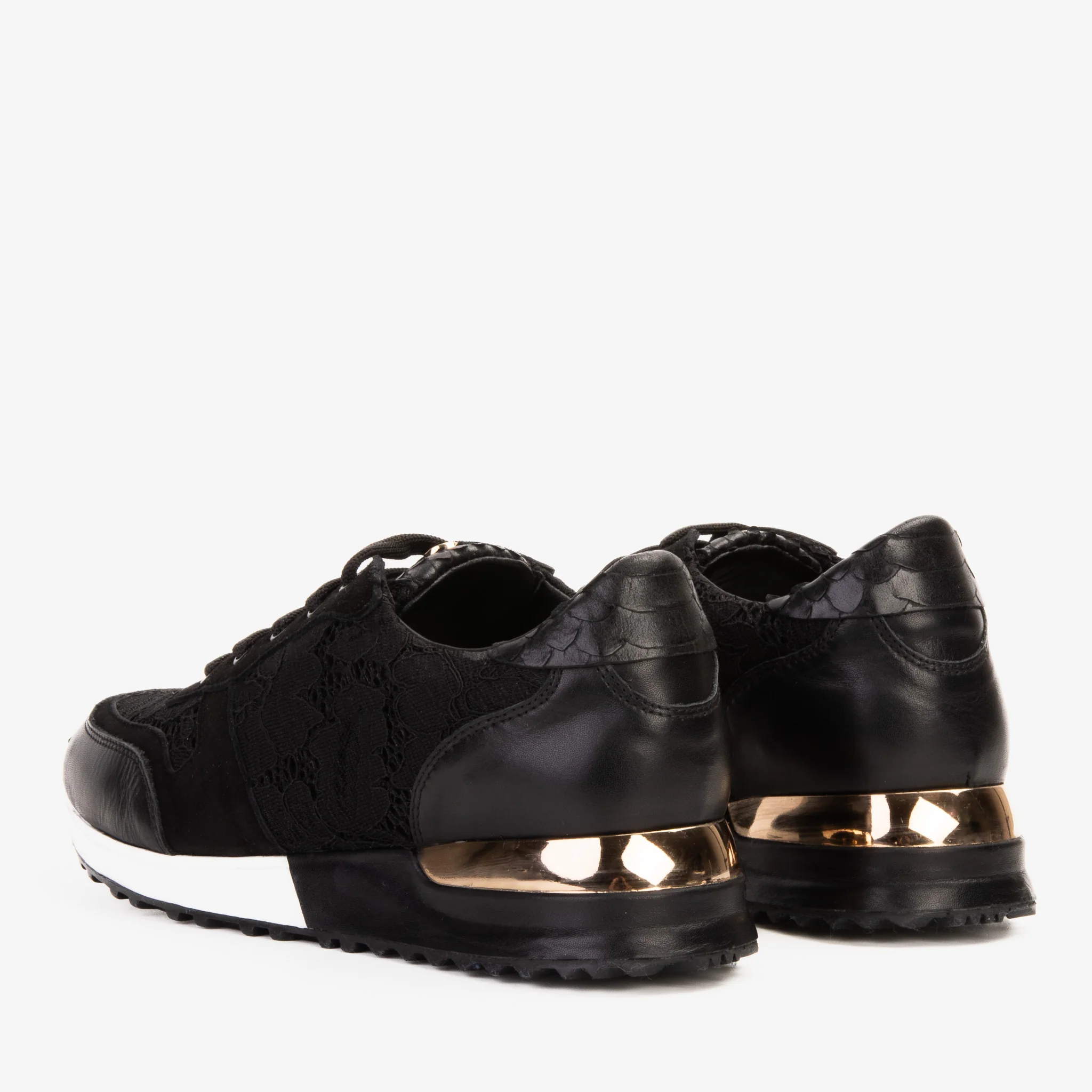 The Noir Black Leather Women Sneaker - Image 6