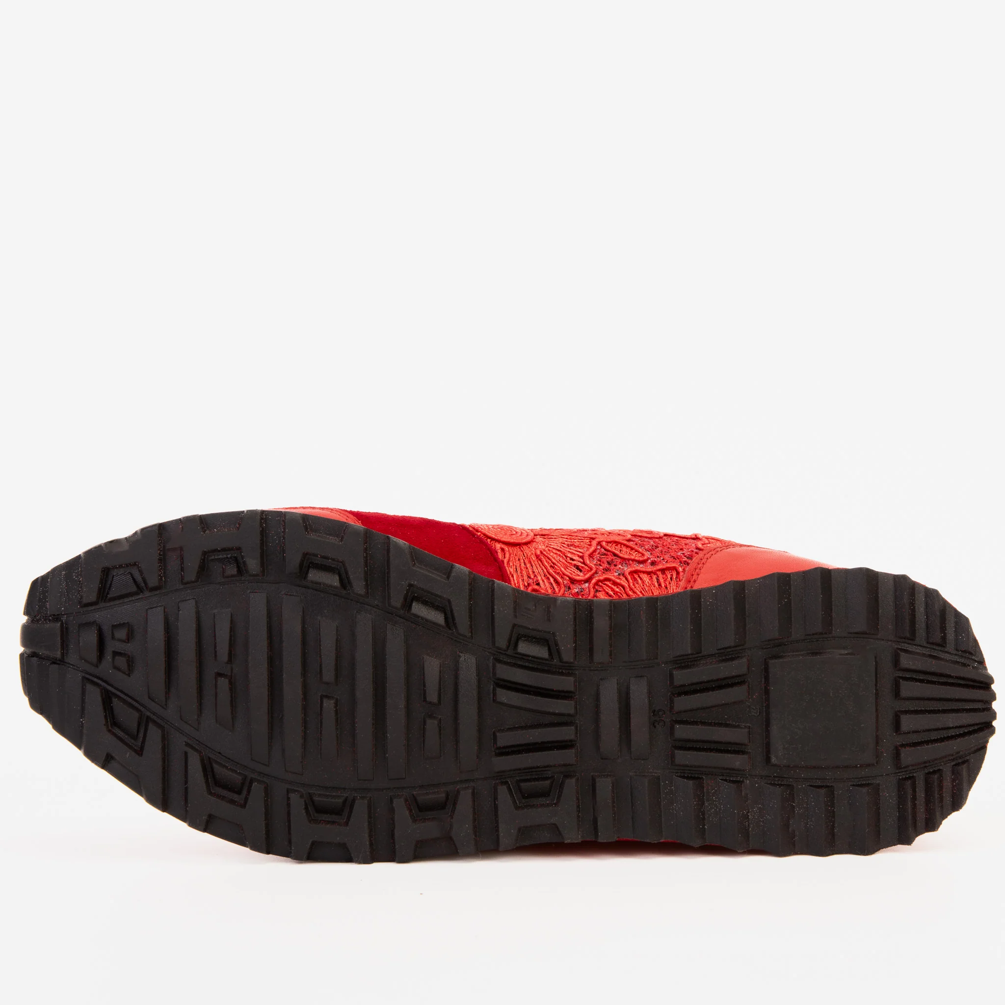The Noir Red Leather Women Sneaker - Image 6