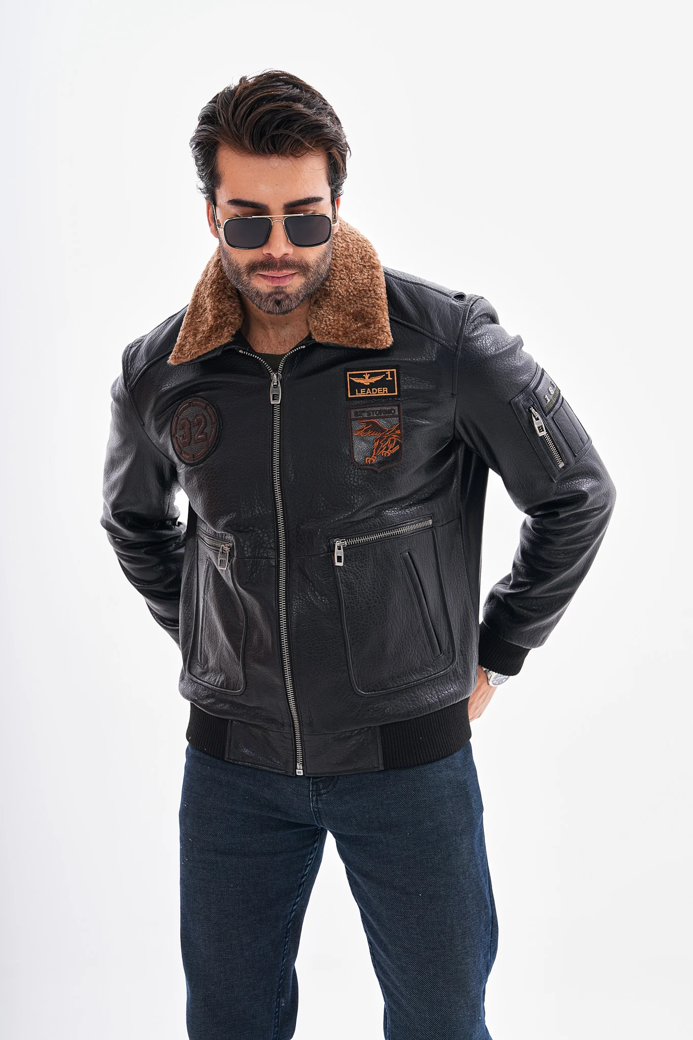 The Northway Black Lambskin Men Leather Jacket - Image 10