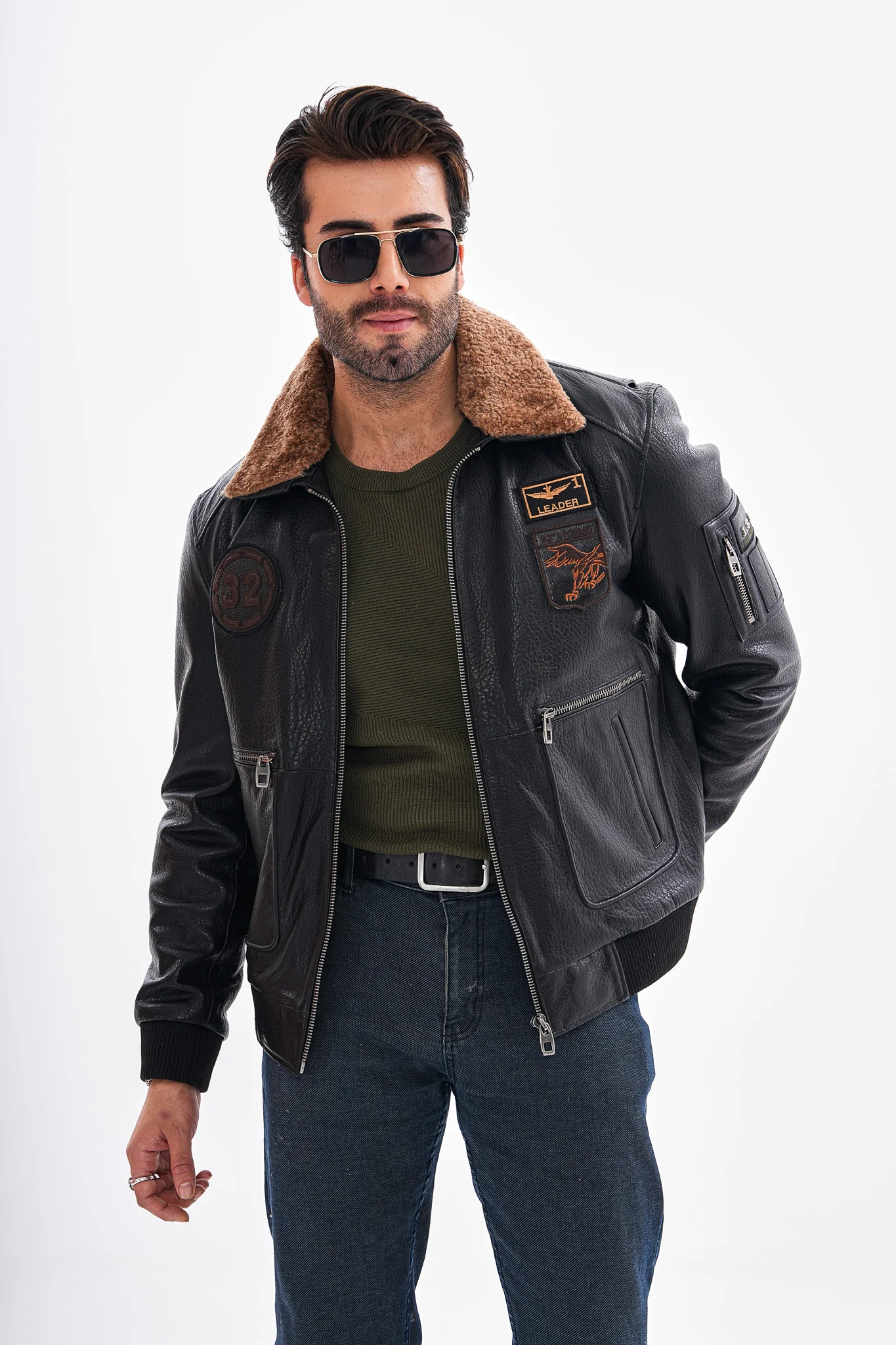 The Northway Black Lambskin Men Leather Jacket - Image 3