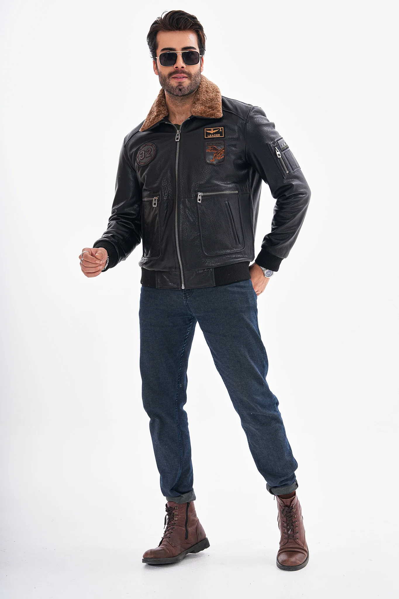 The Northway Black Lambskin Men Leather Jacket - Image 7