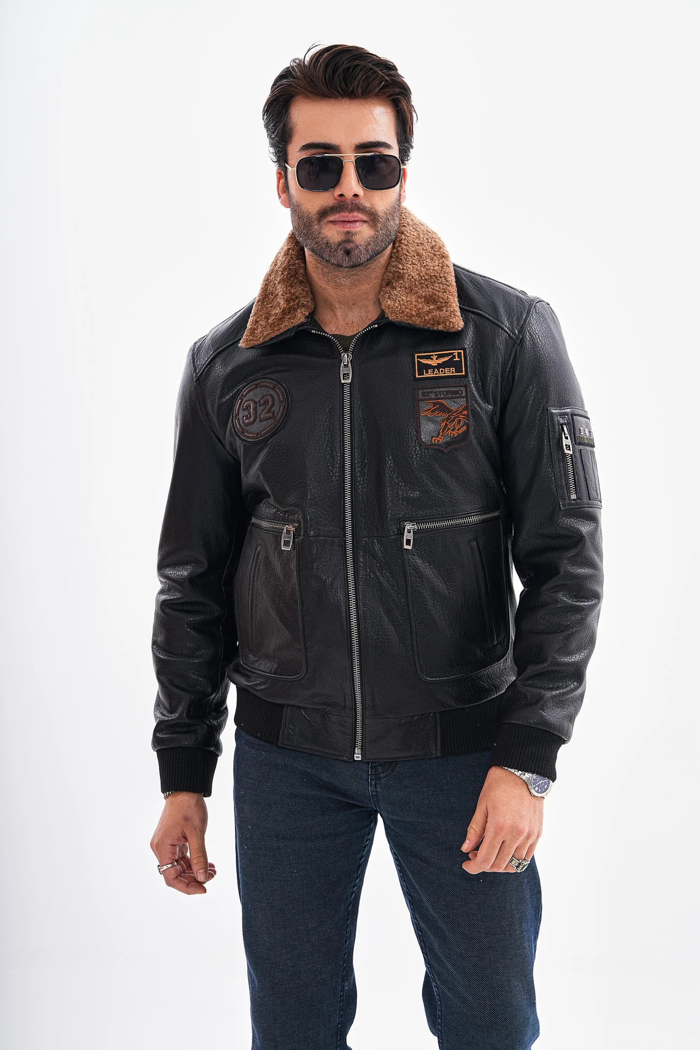 The Northway Black Lambskin Men Leather Jacket - Image 8