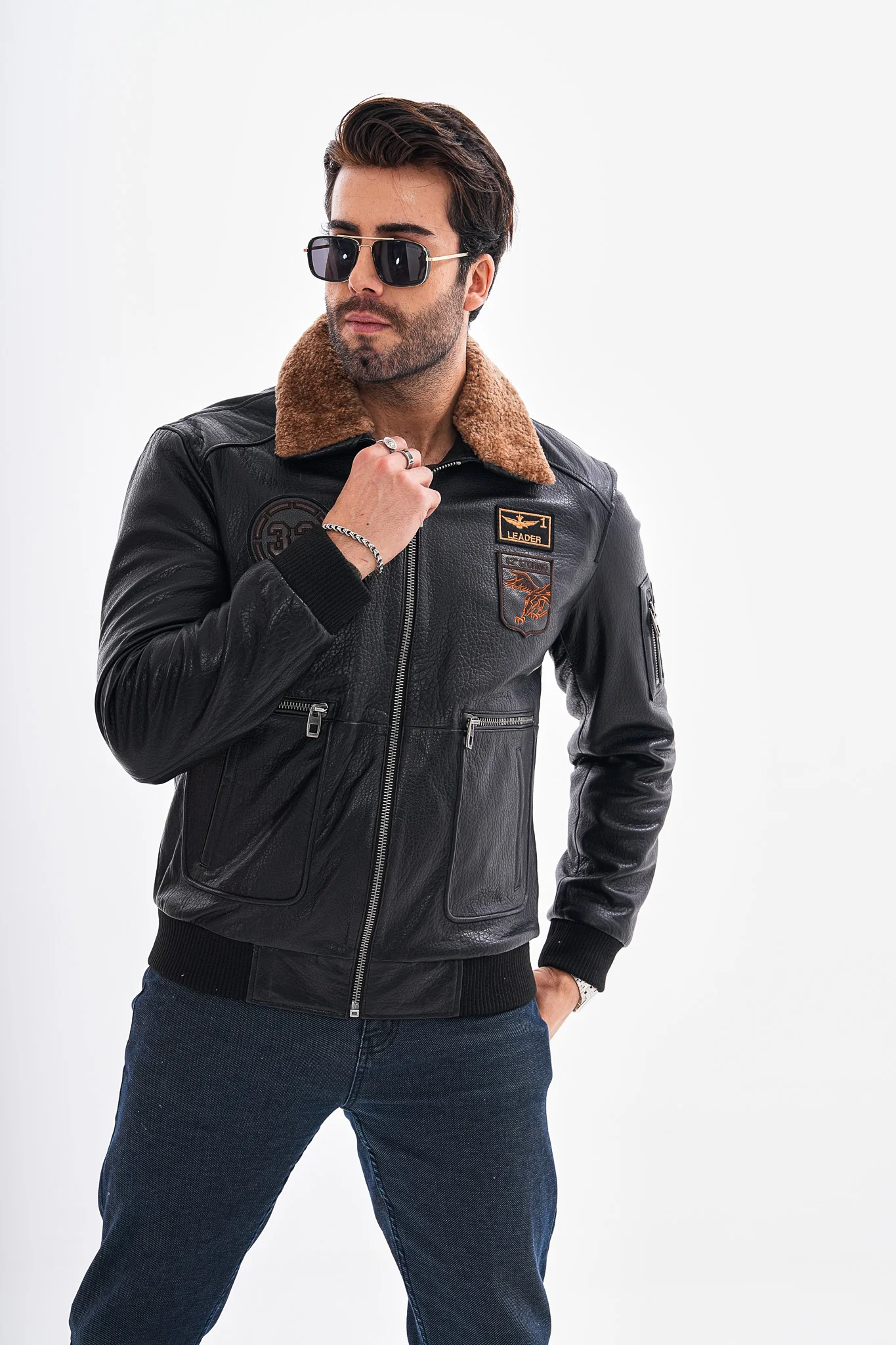 The Northway Black Lambskin Men Leather Jacket - Image 9