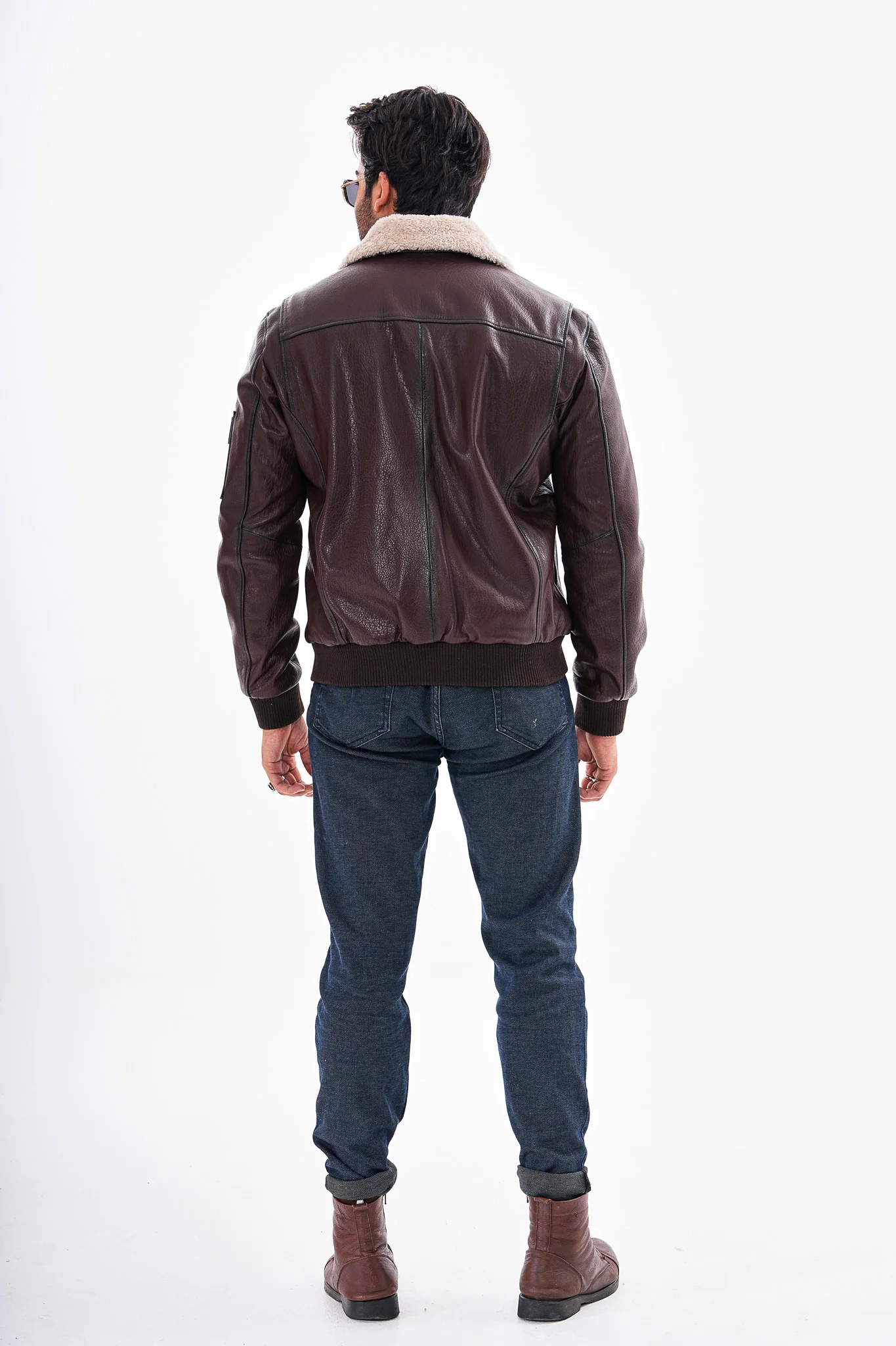 The Northway Brown Lambskin Men Leather Jacket - Image 4