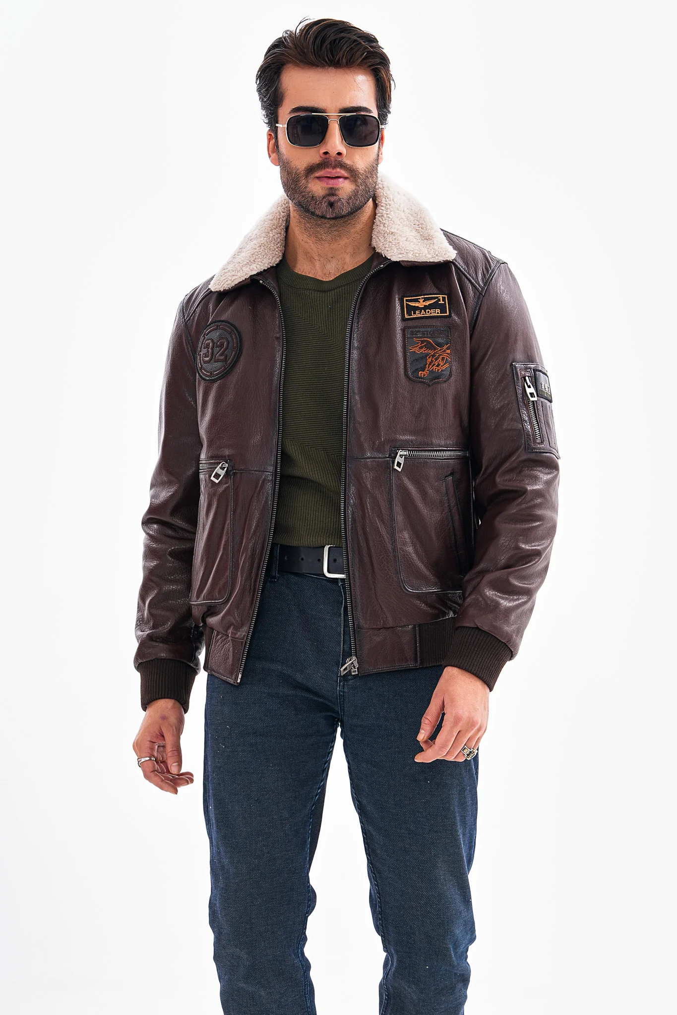 The Northway Brown Lambskin Men Leather Jacket - Image 5