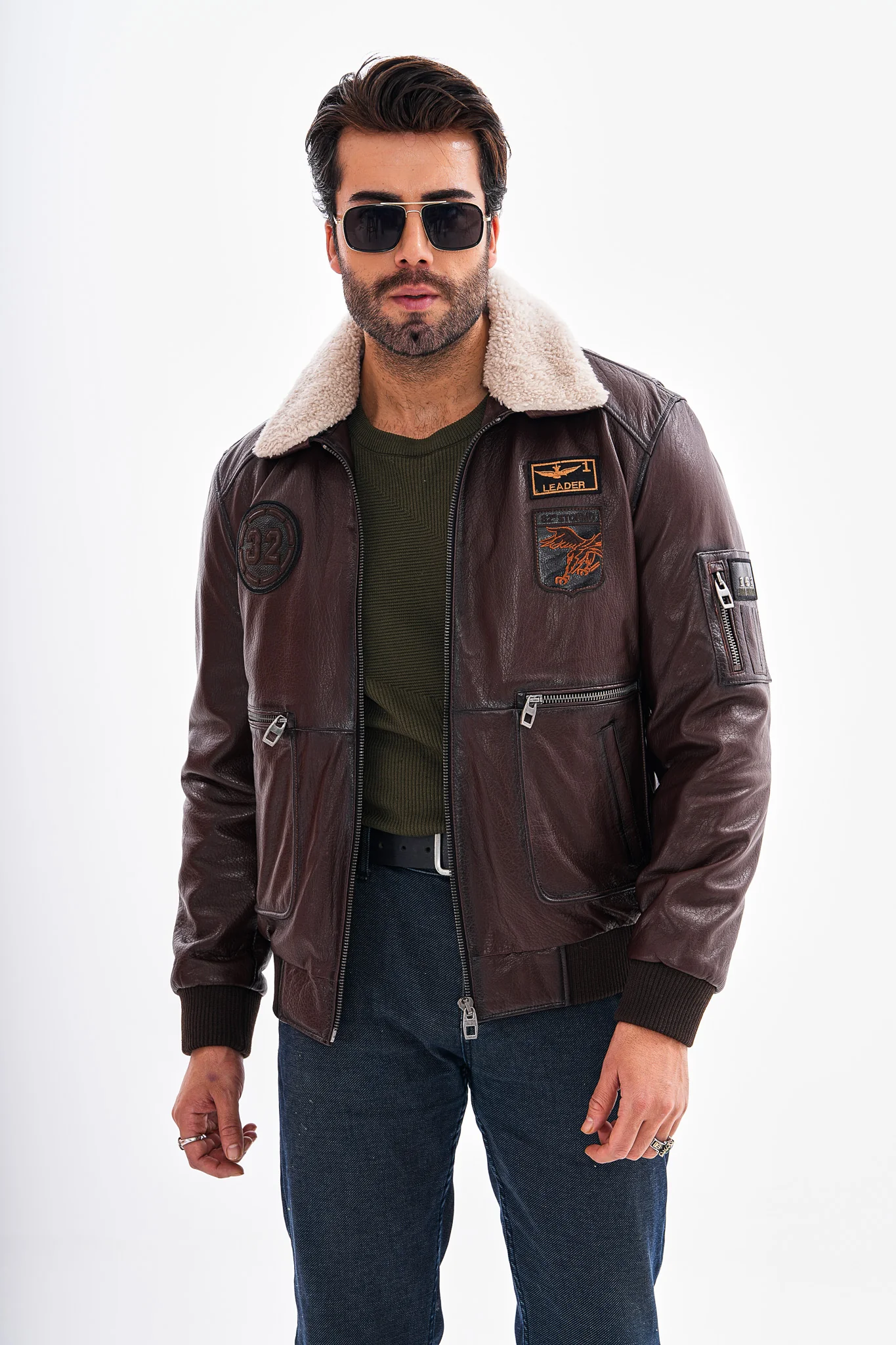 The Northway Brown Lambskin Men Leather Jacket - Image 6