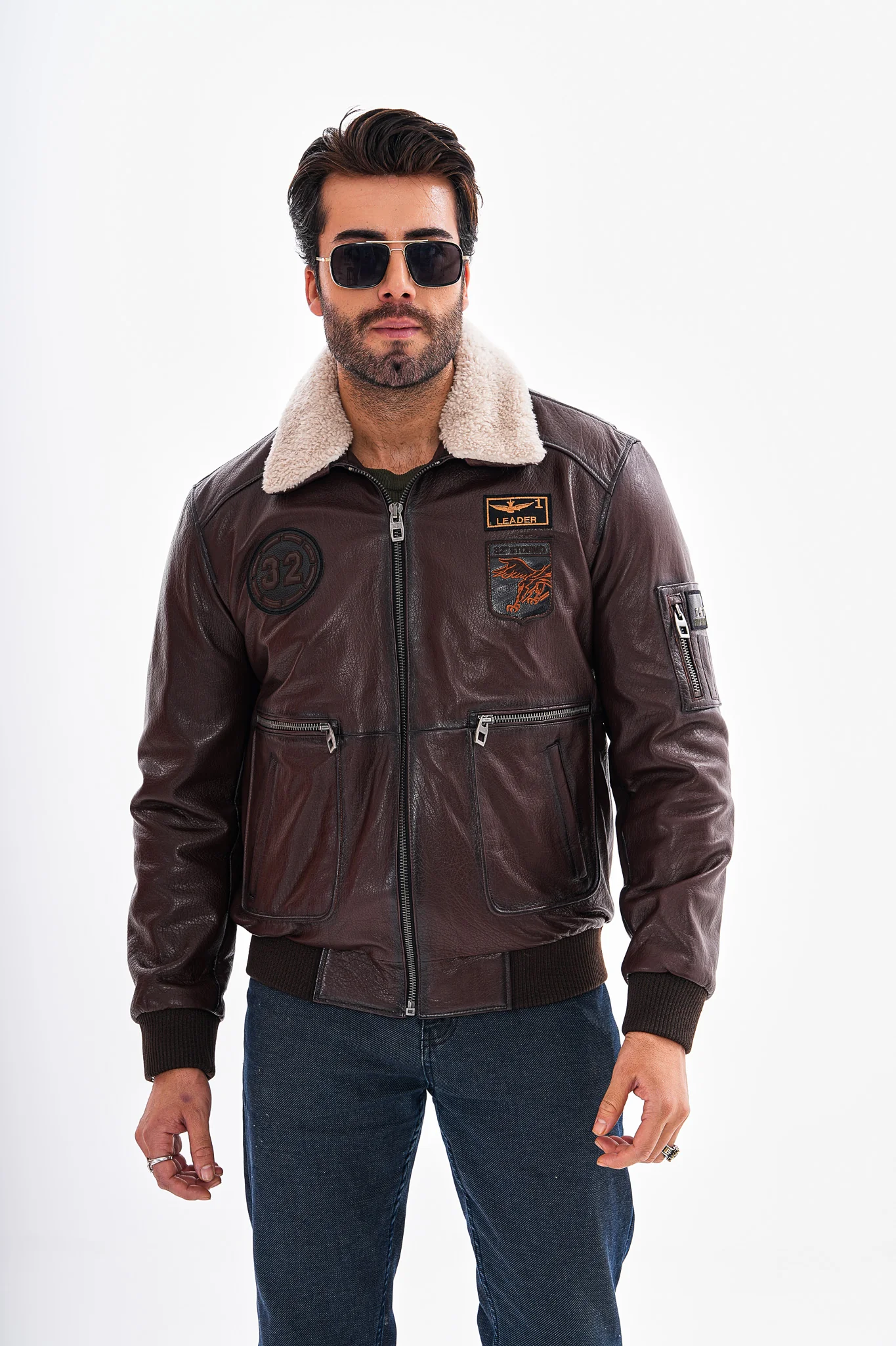 The Northway Brown Lambskin Men Leather Jacket - Image 7
