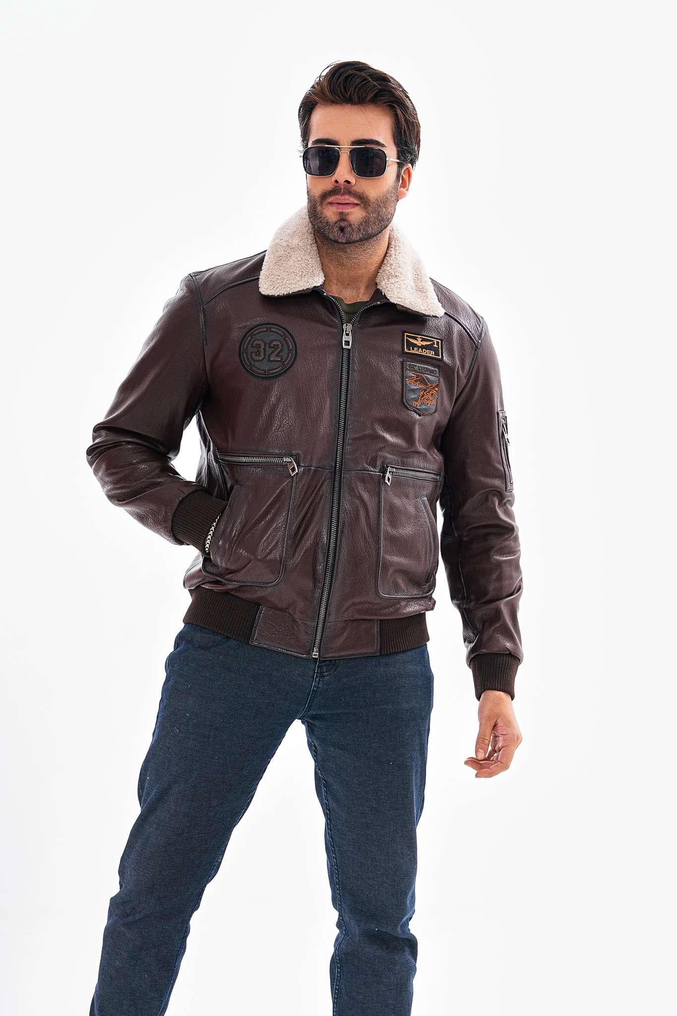 The Northway Brown Lambskin Men Leather Jacket - Image 8