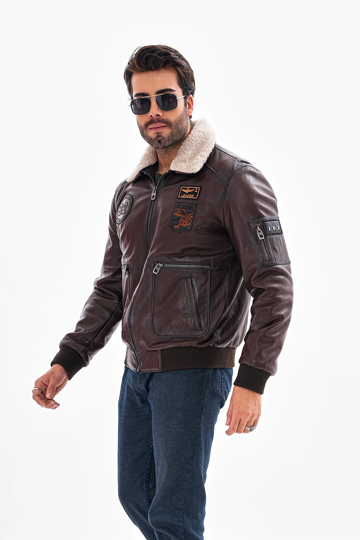 The Northway Brown Lambskin Men Leather Jacket - Image 9