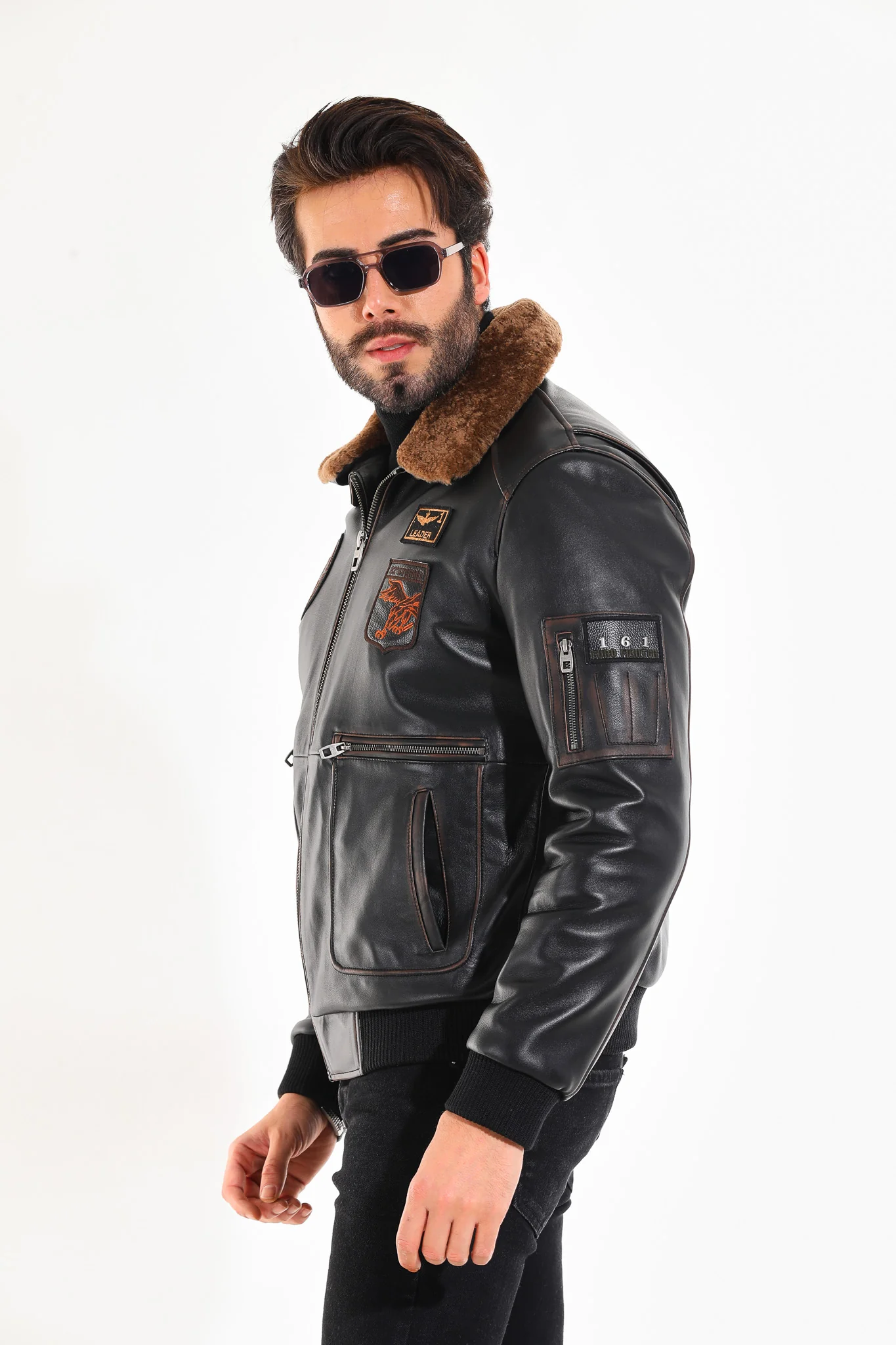 The Northway Vintage Black Lambskin Men Leather Jacket - Image 2