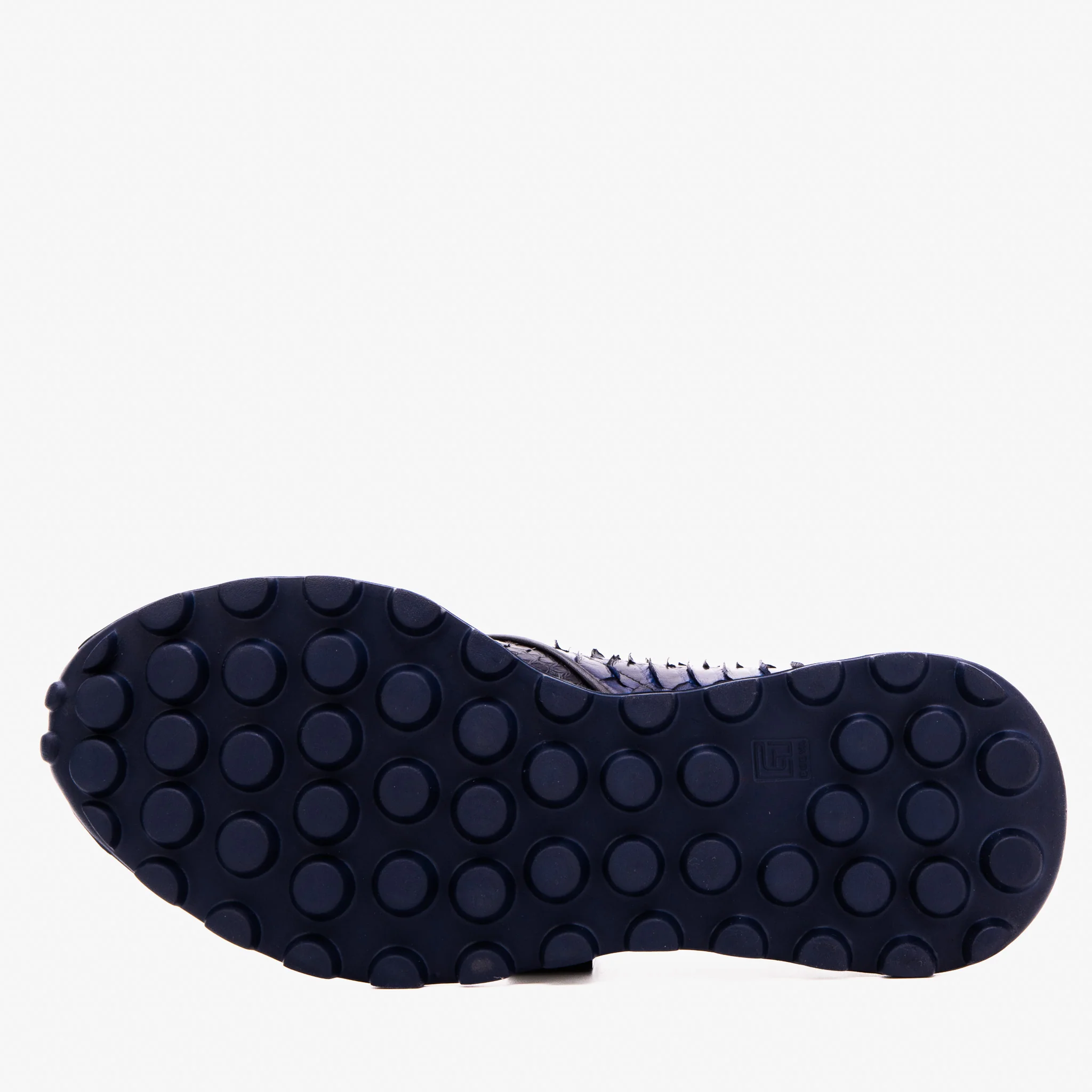 The Obsidian Navy Python Leather Men Sneaker - Image 6