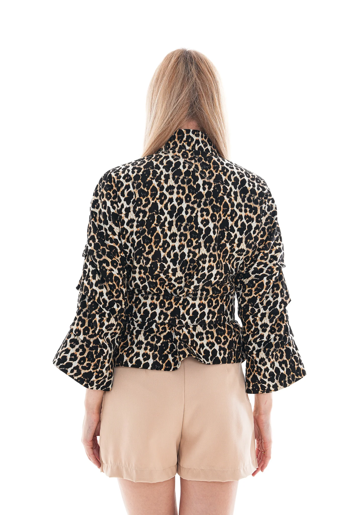The Odessa Leopard Leather Women Jacket - Image 3