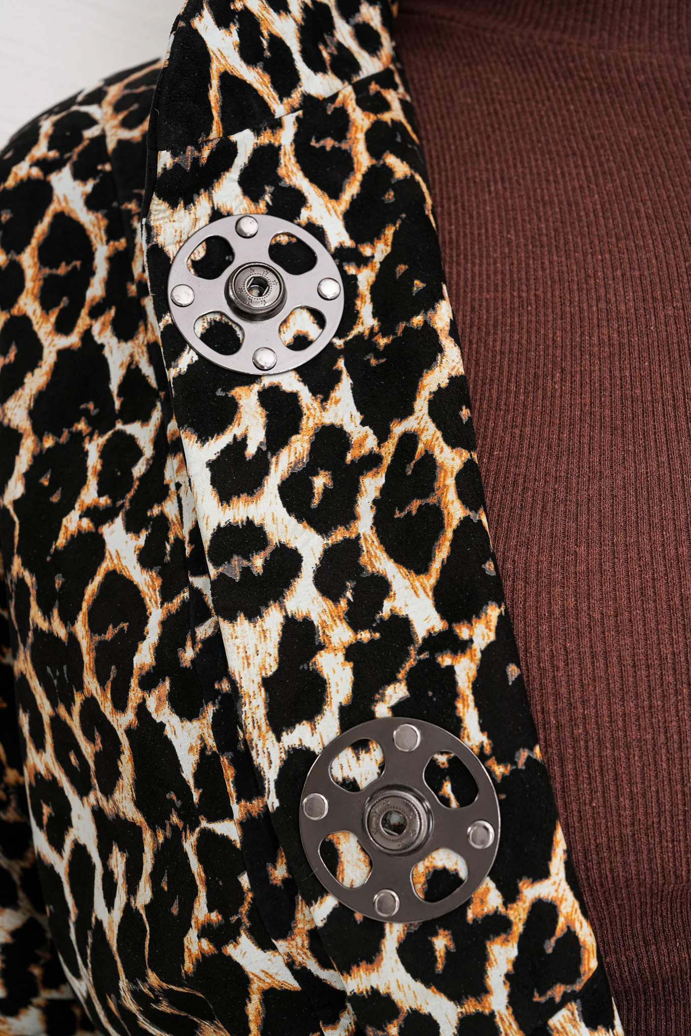 The Odessa Leopard Leather Women Jacket - Image 4