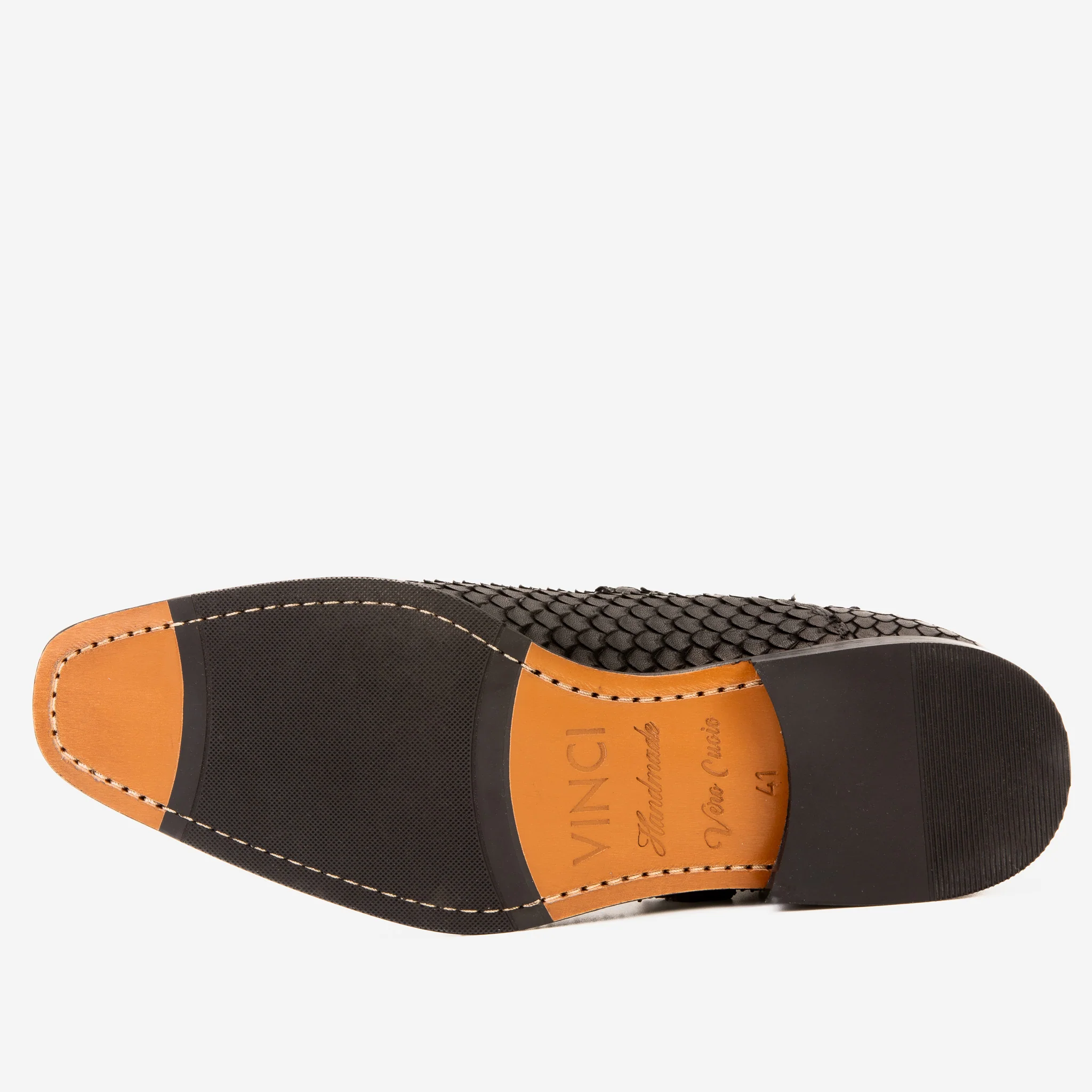 The Orion Black Snakeskin Pattern Leather Double Monk Strap Men Boot - Image 7