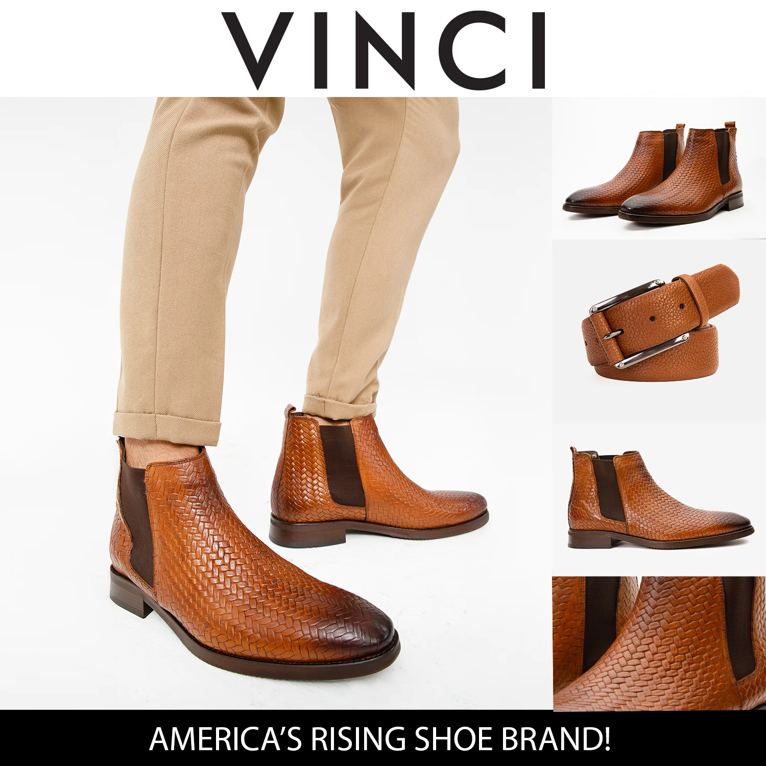 The Oslo Tan Leather Chelsea Men Boot - Image 3
