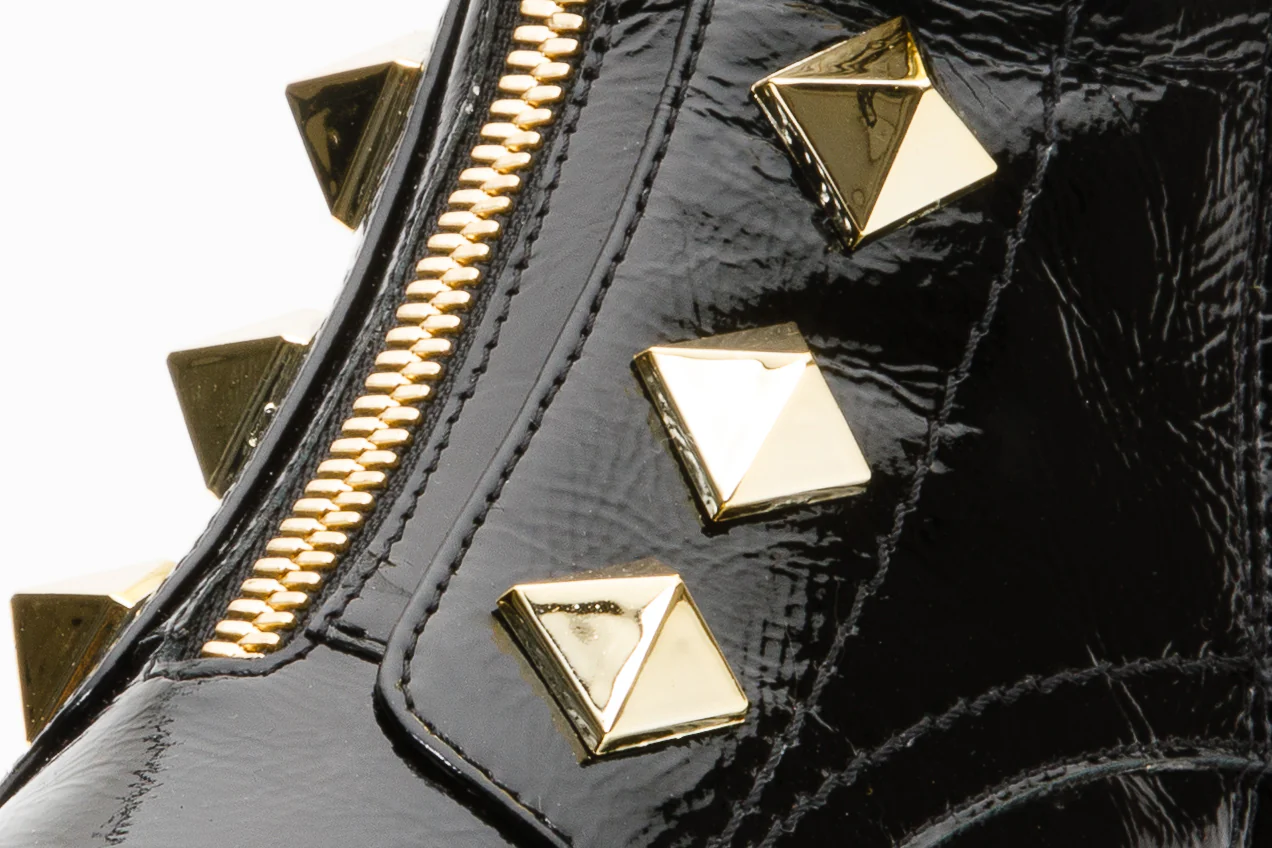 The Ottawa Black Patent Leather Ankle Women Boot - Image 7