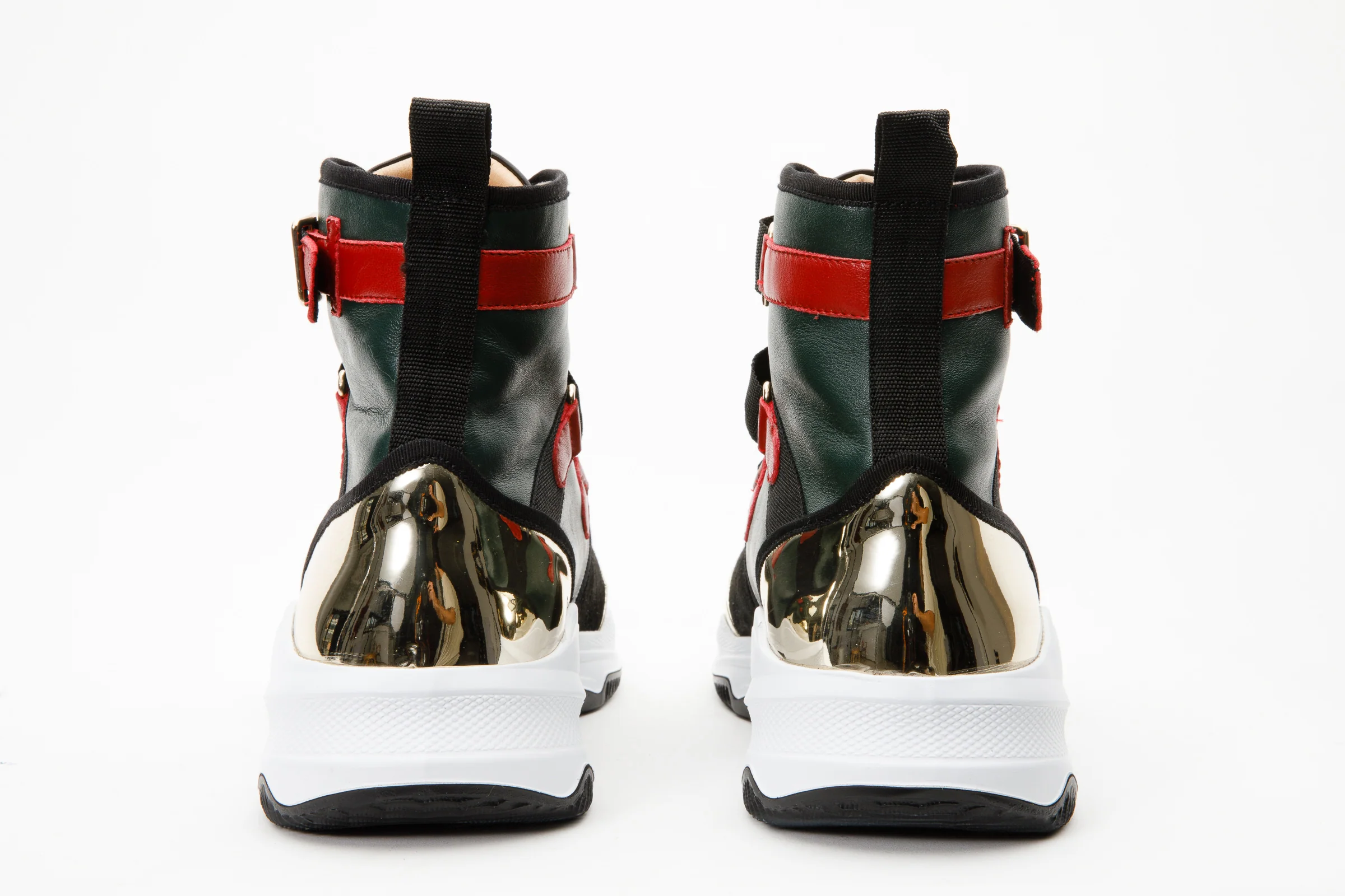 The Ottoman Green & Gold Leather Ankle Women Boot Final Sale! - Image 6