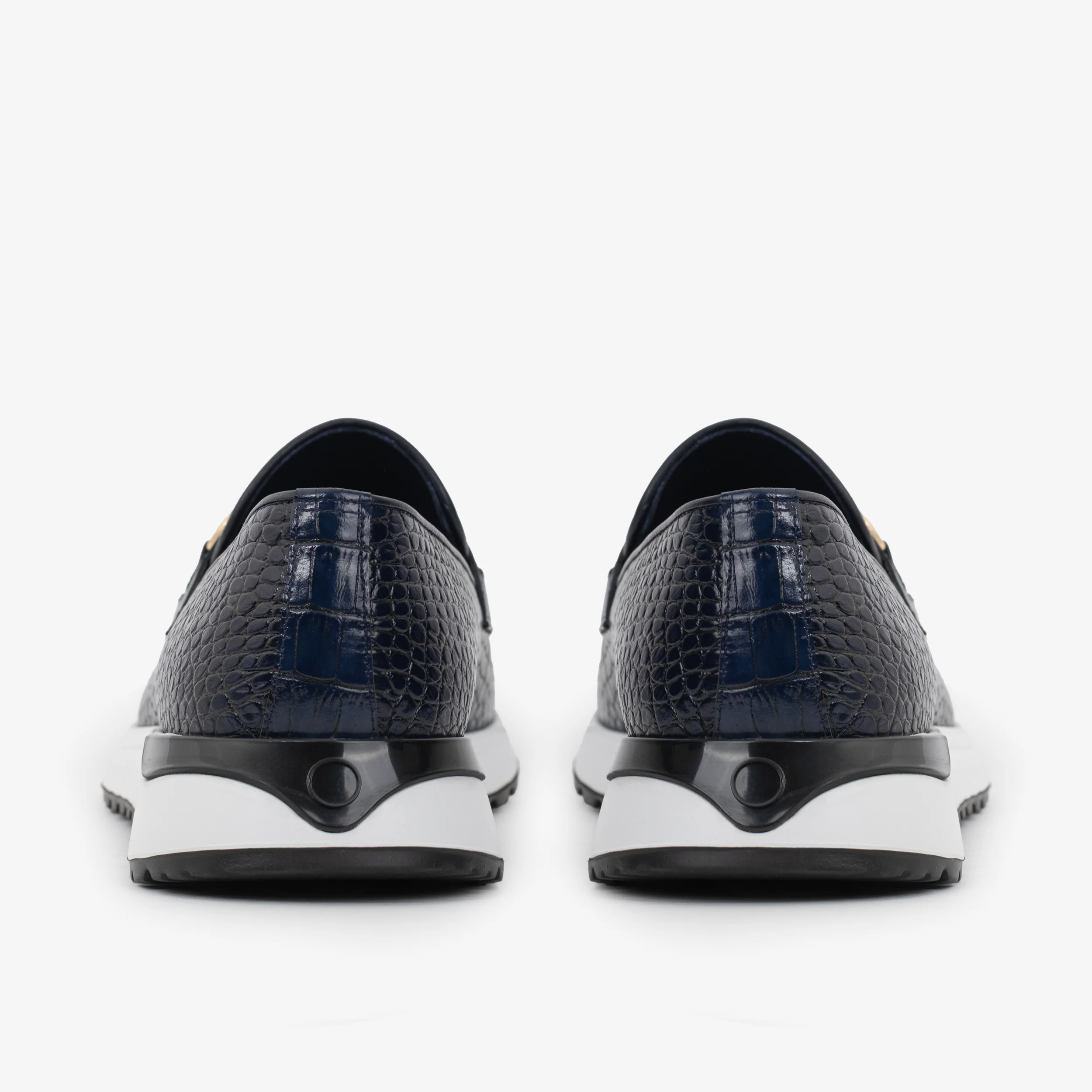 The Padova Navy Blue Leather Men Sneaker - Image 6