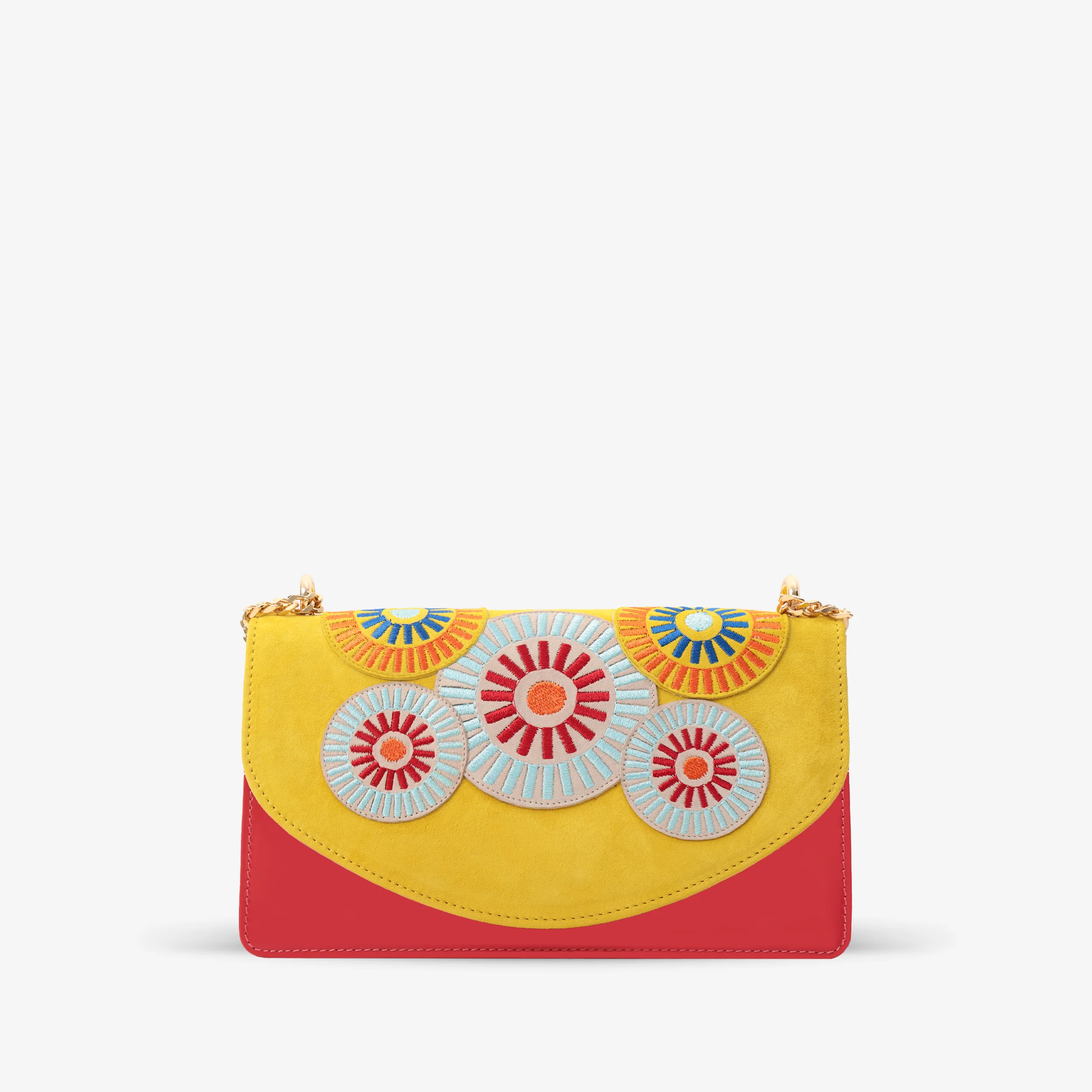 The Parama Yellow Leather Handbag - Image 2
