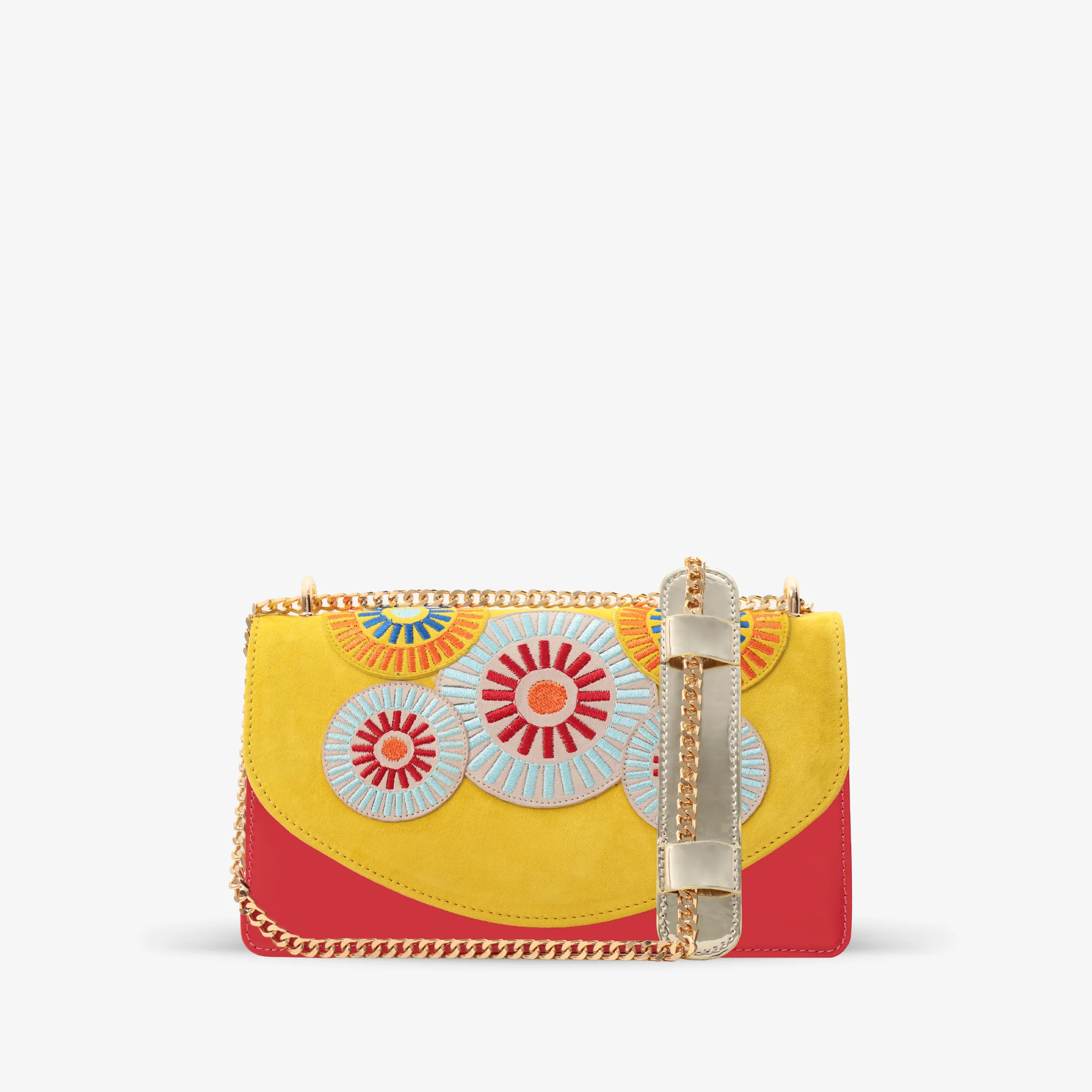 The Parama Yellow Leather Handbag - Image 5