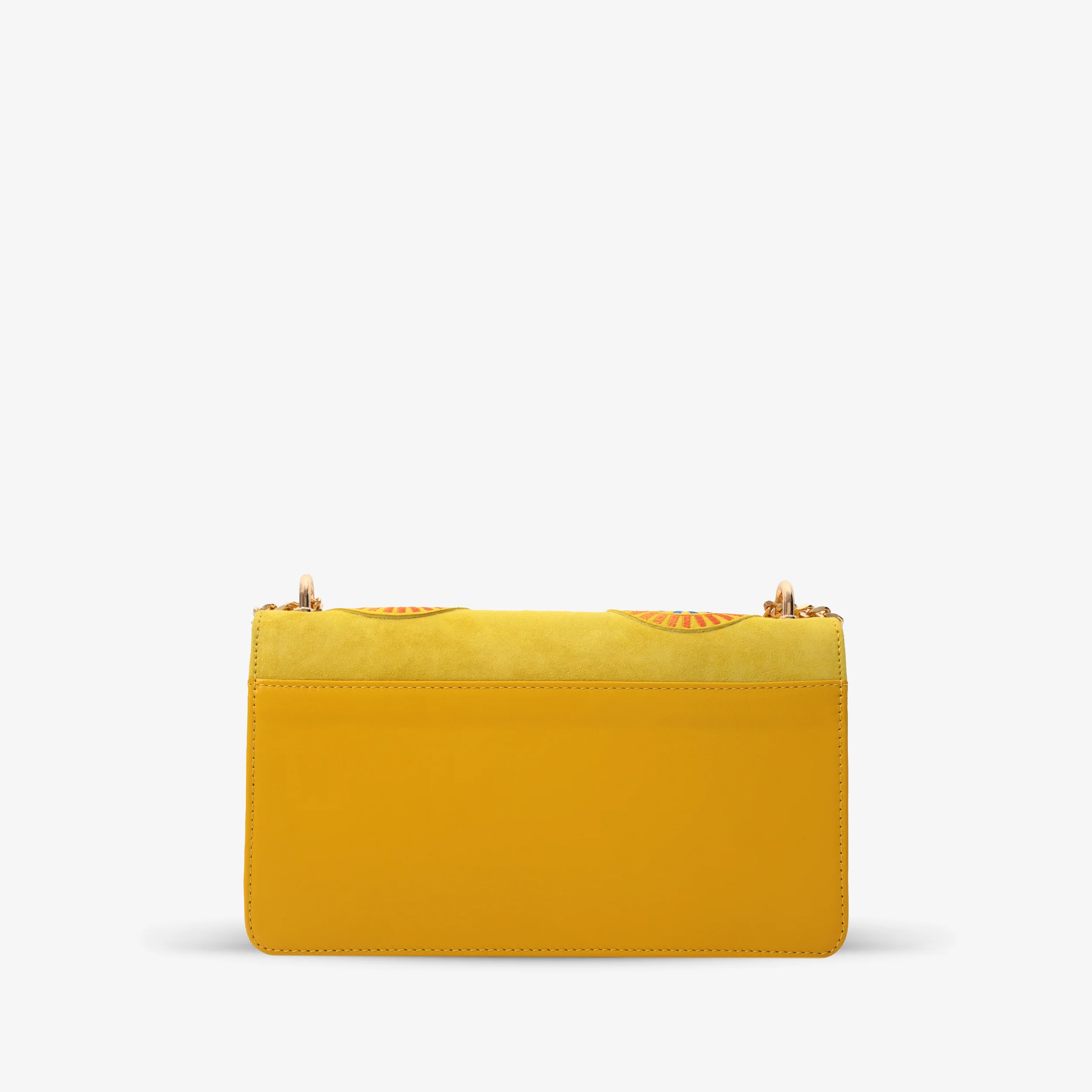 The Parama Yellow Leather Handbag - Image 6