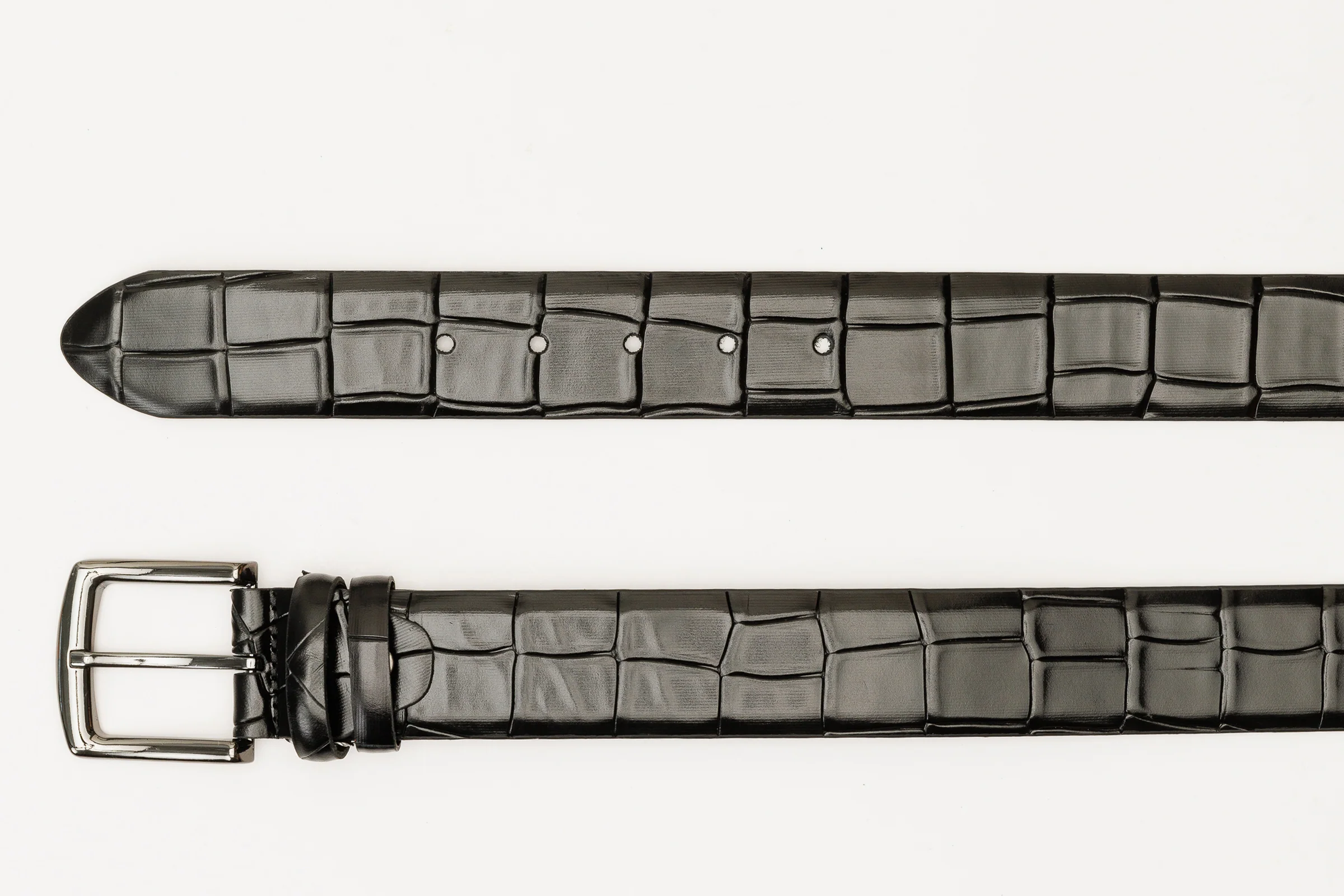 The Patton Black Calfskin Belt - Image 3
