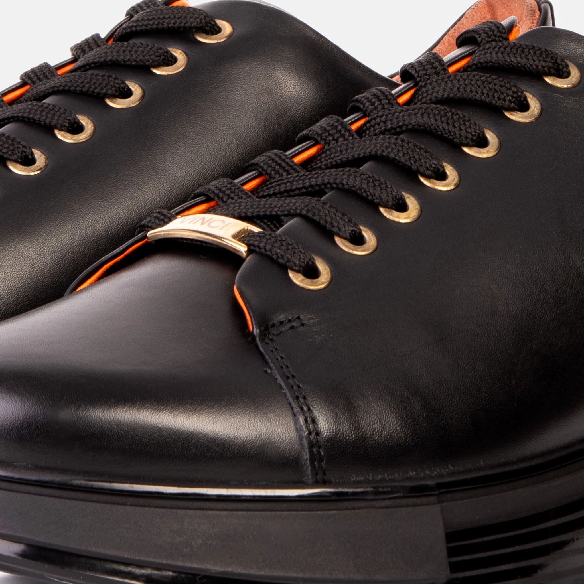 The Peklin Black Leather Men Sneaker - Image 4