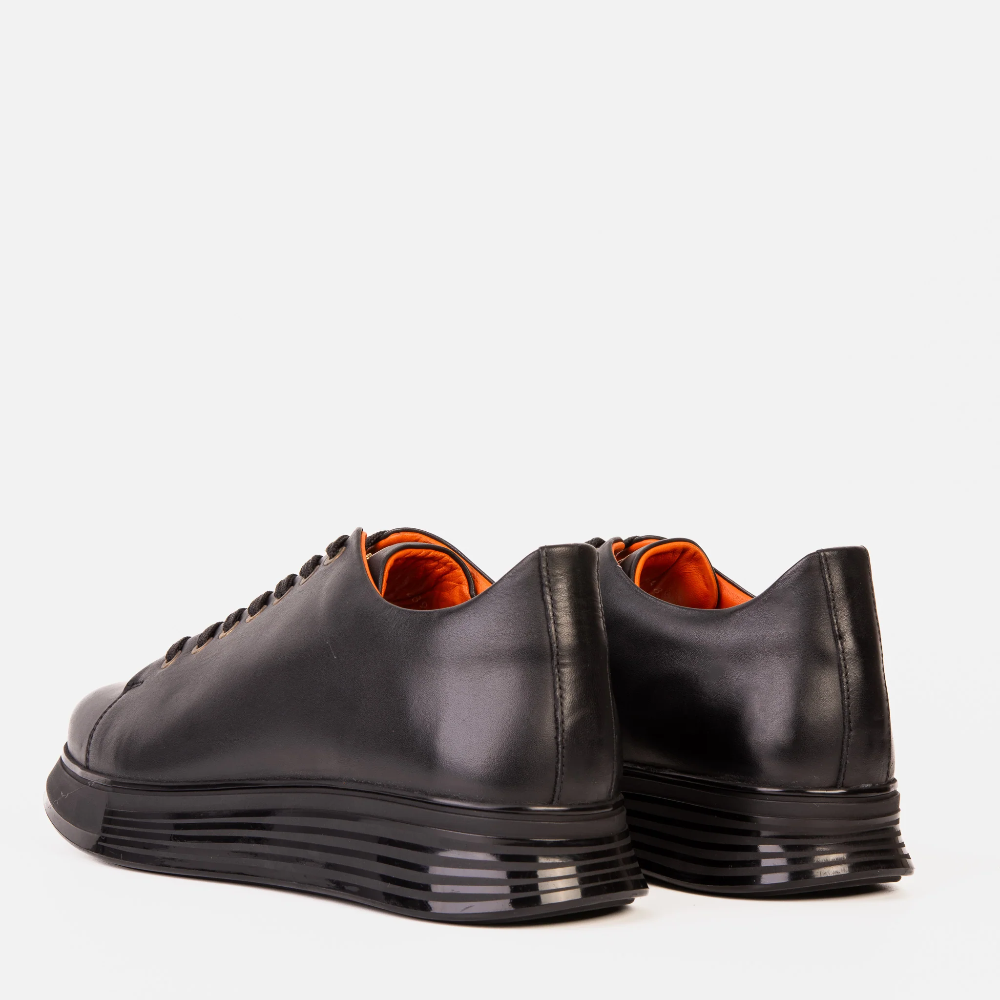 The Peklin Black Leather Men Sneaker - Image 5
