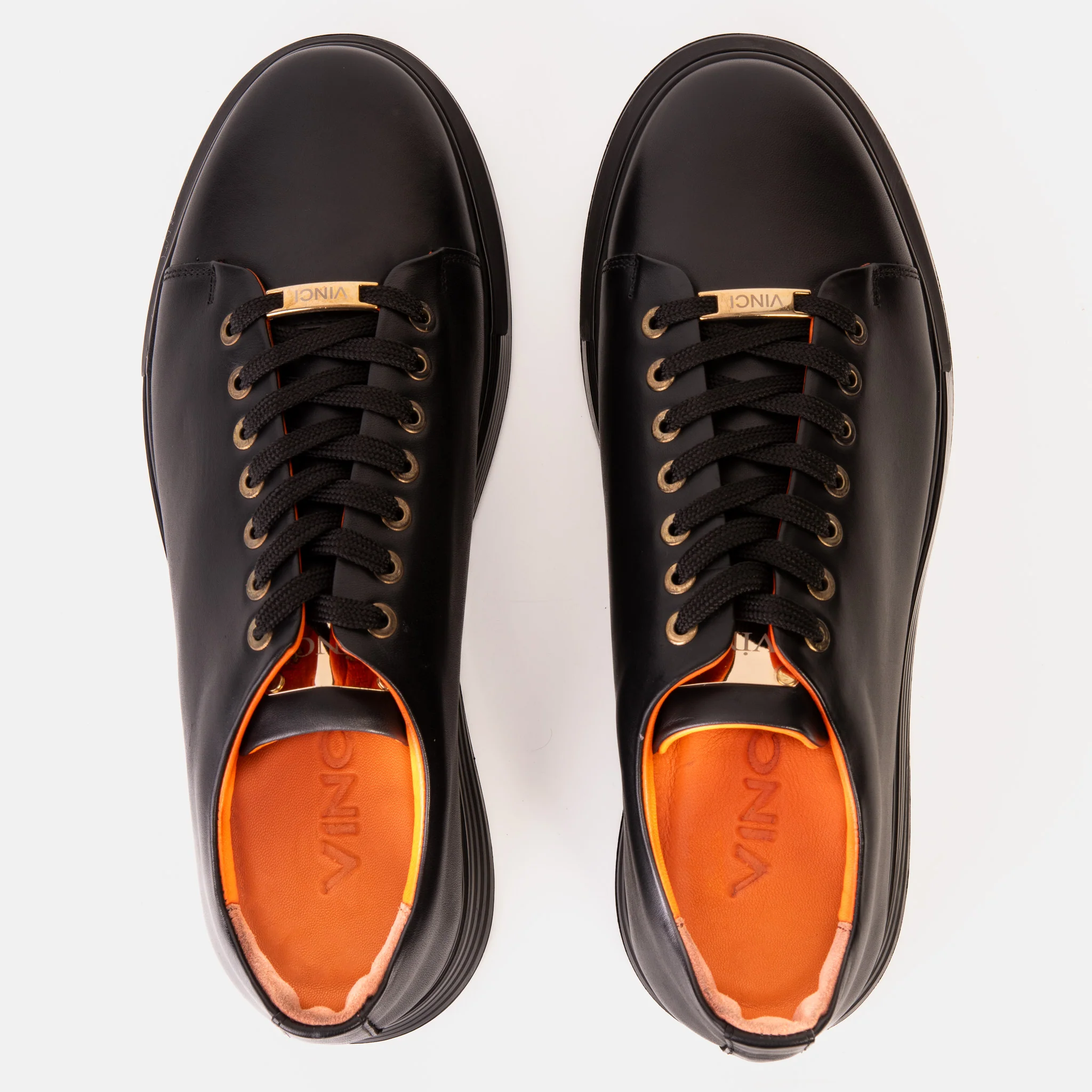The Peklin Black Leather Men Sneaker - Image 9